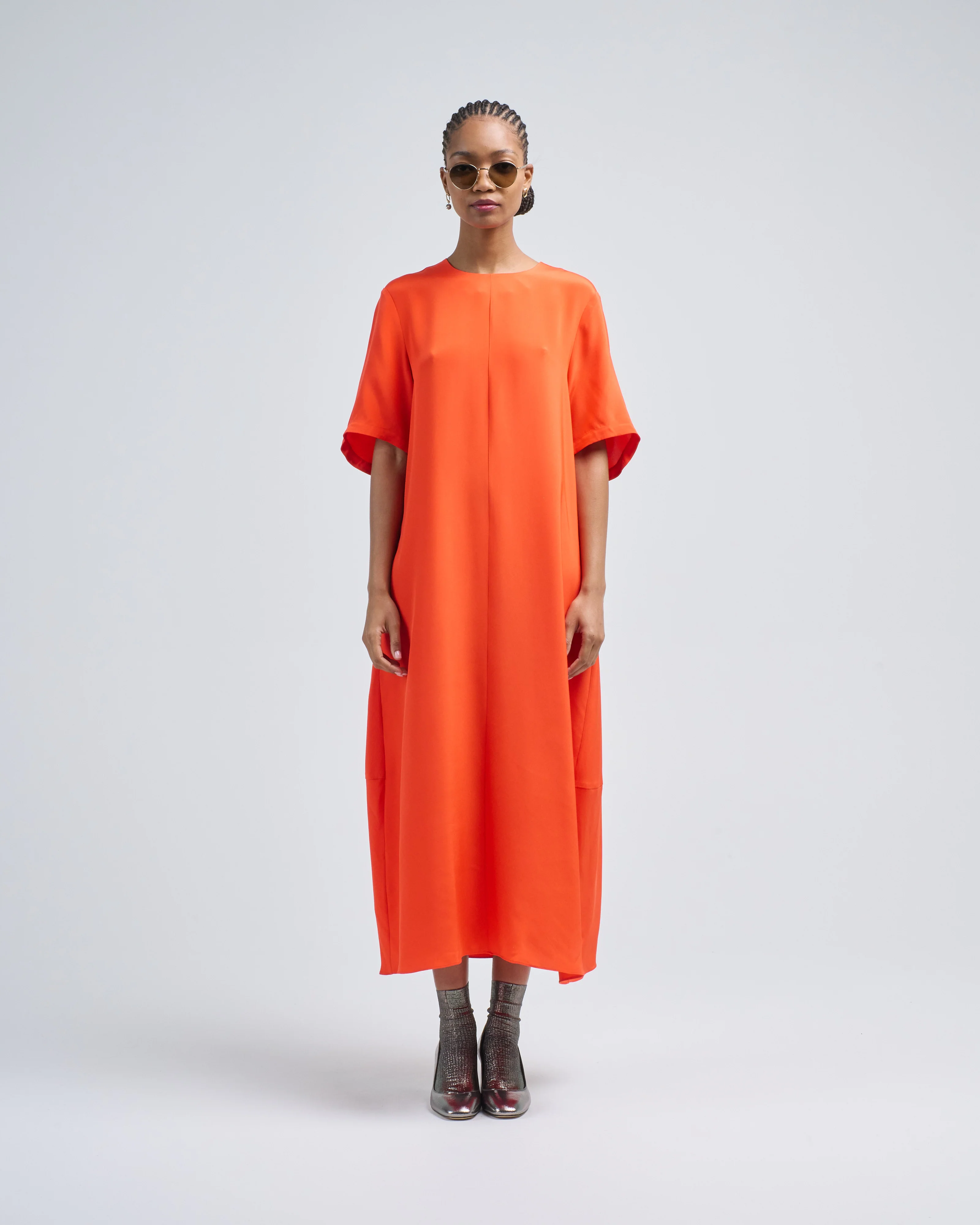 4 ply silk tshirt dress - Image 5