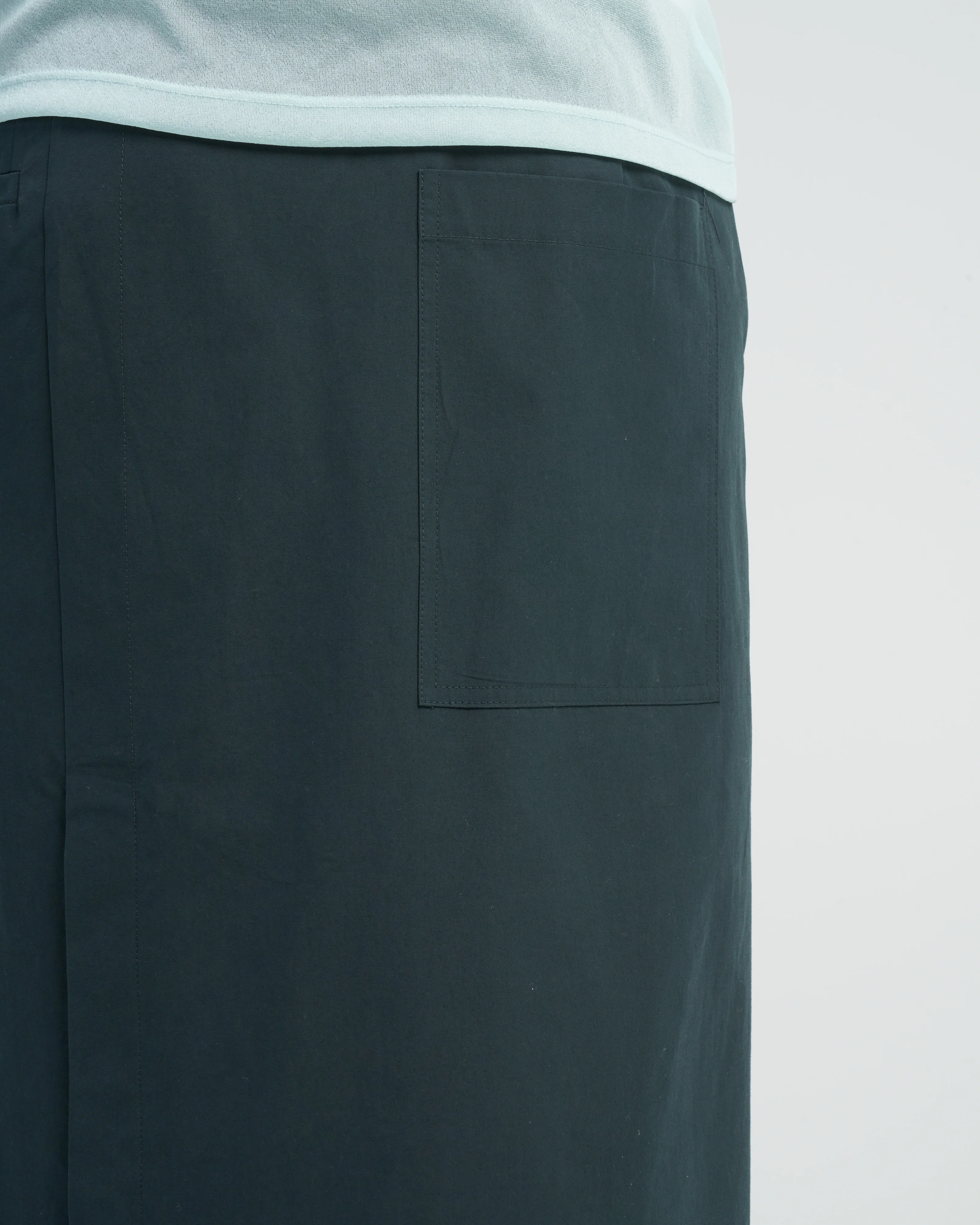arun suiting back wrap maxi skirt - hazel green - Image 5