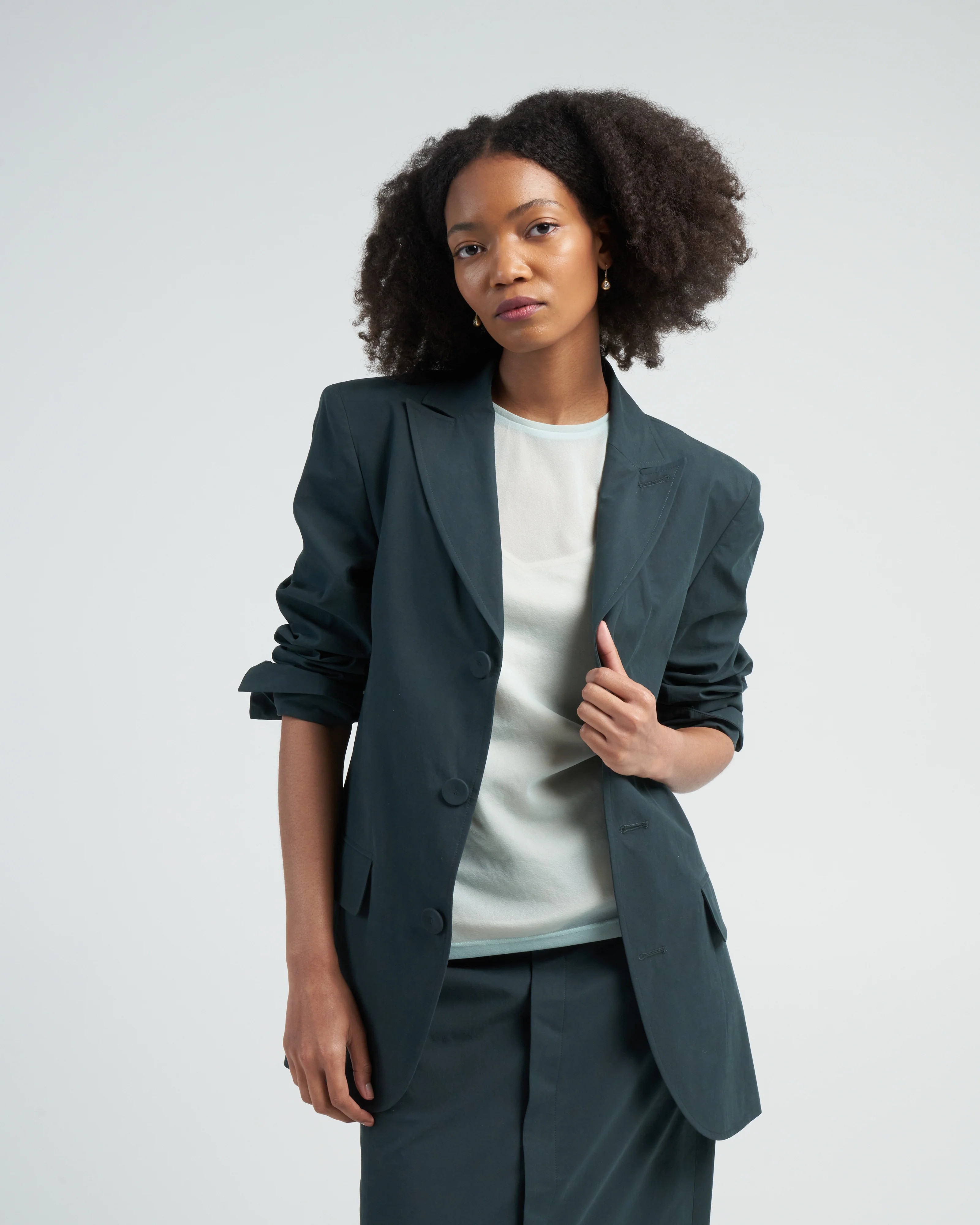 arun suiting mens spring blazer - hazel green - Image 2