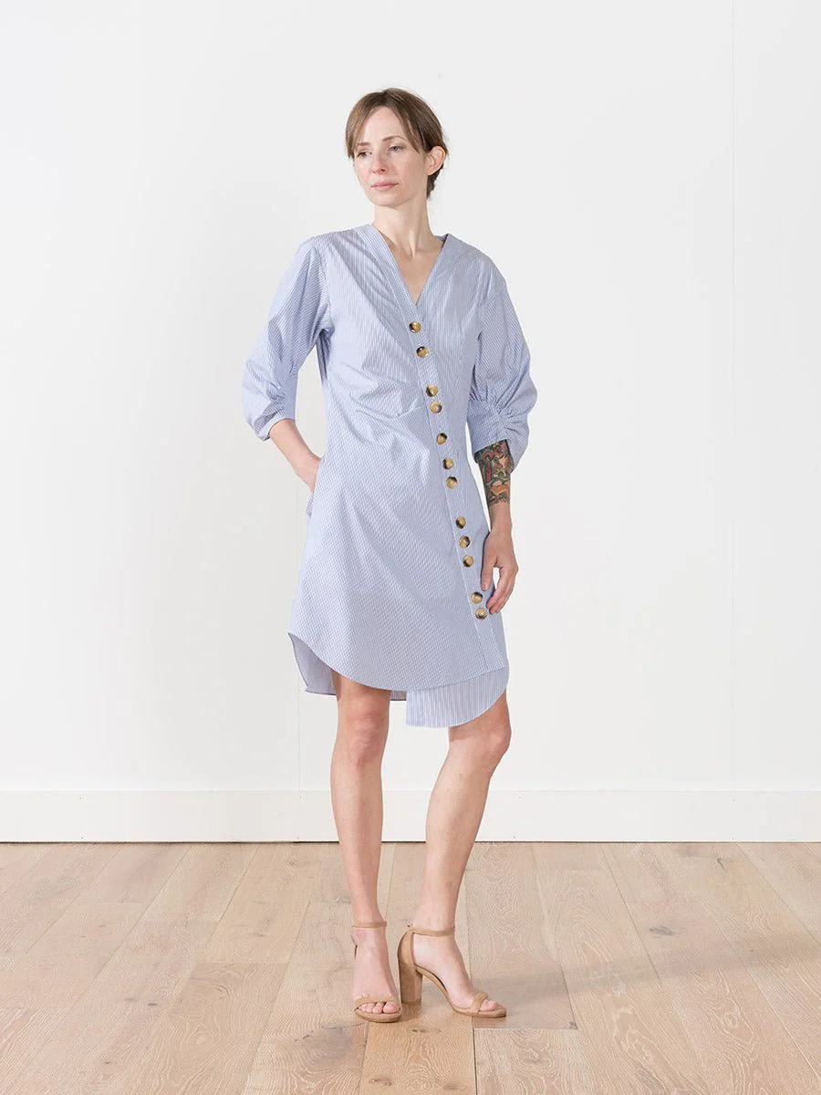 jones asymmetrical shirt dress - Image 4