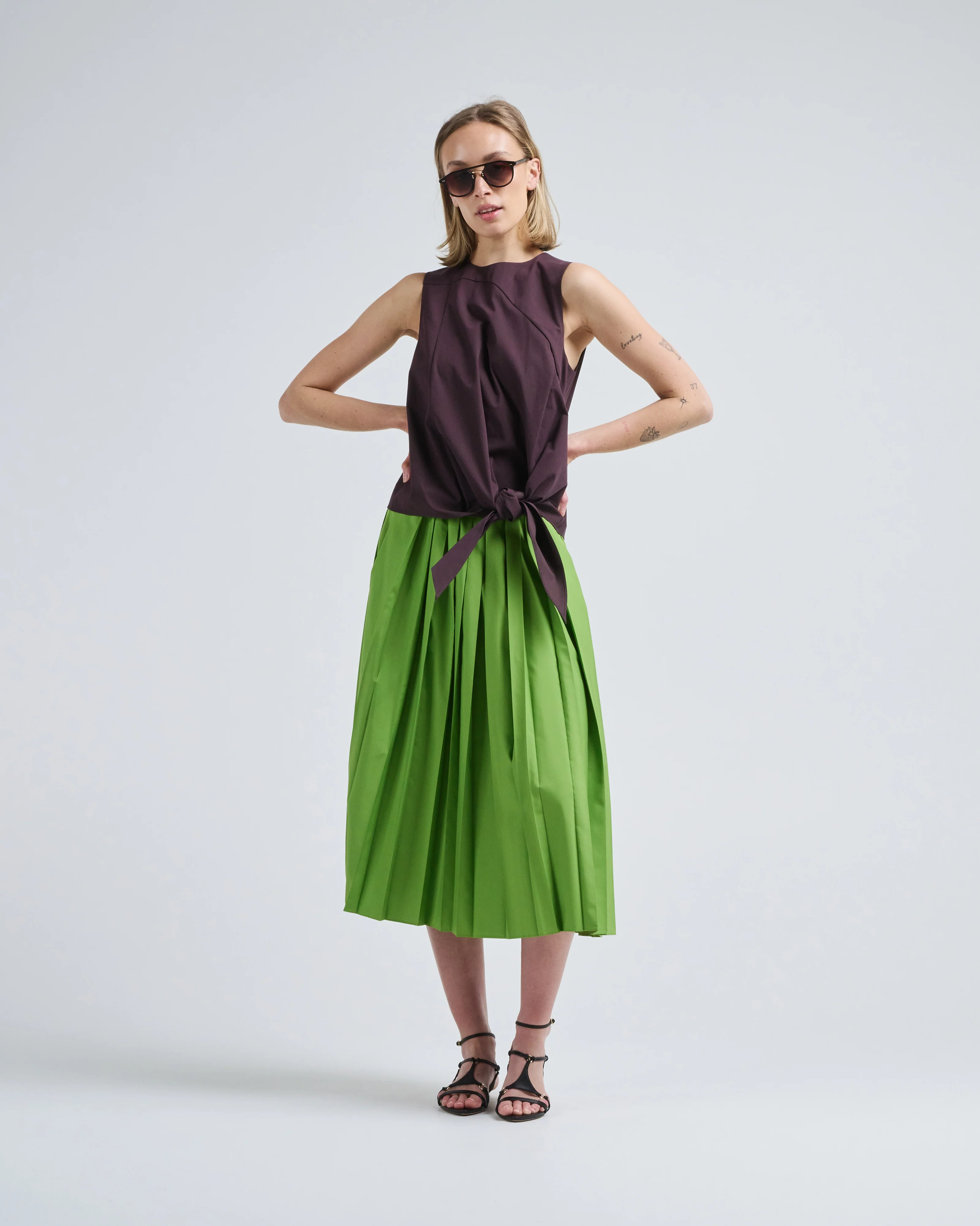 bio twill easy tie top - Image 2