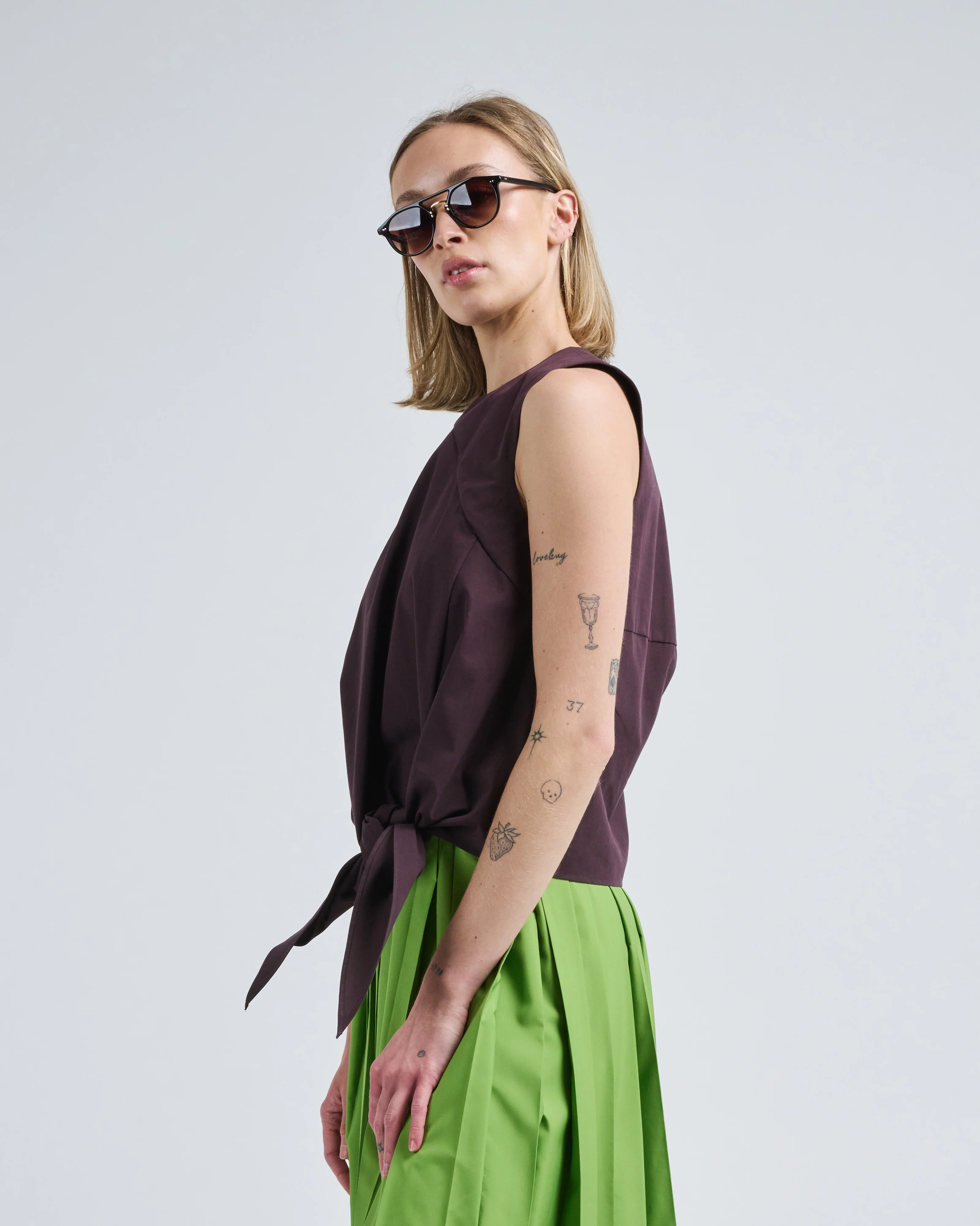 bio twill easy tie top - Image 3