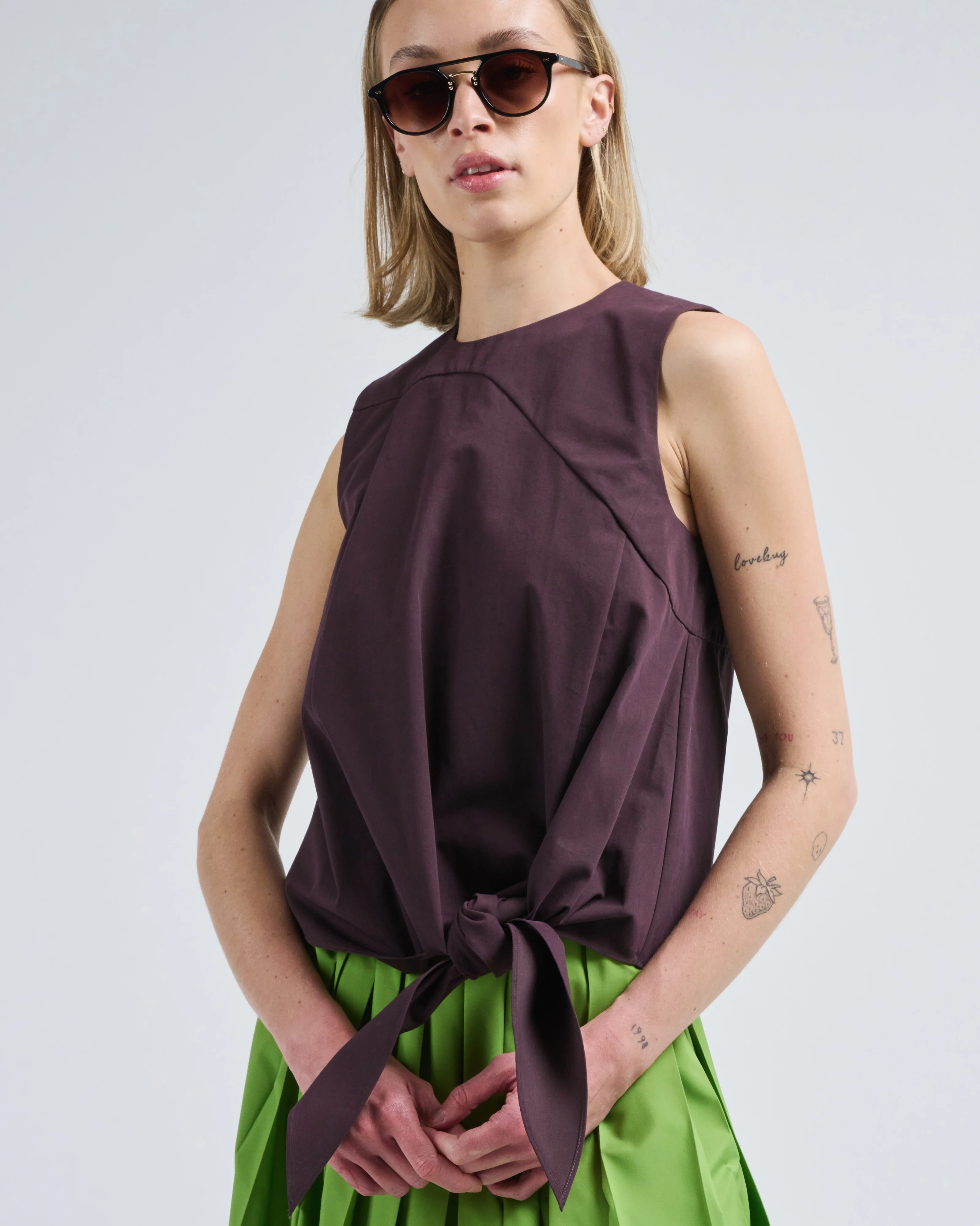 bio twill easy tie top - Image 5