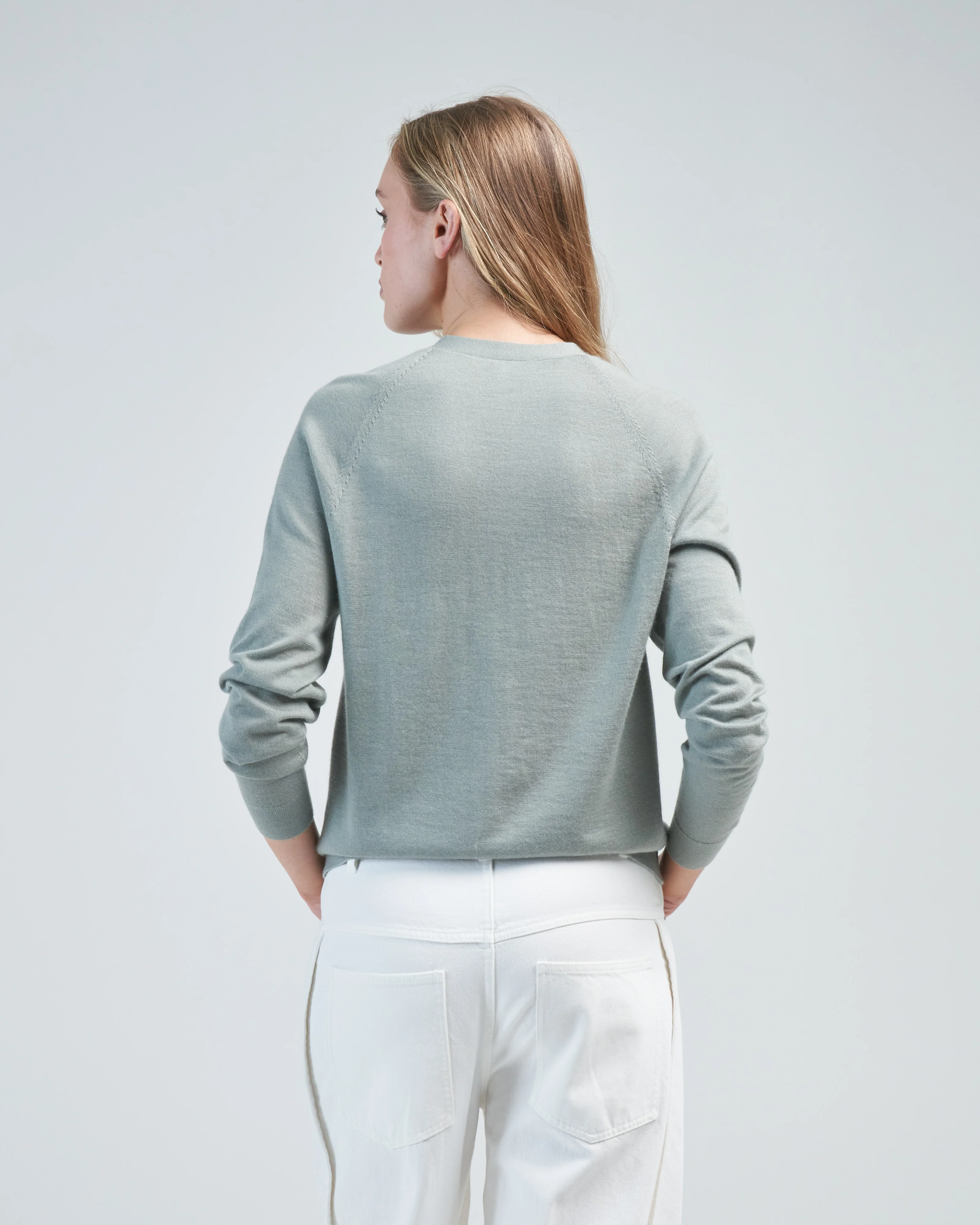 cashmere silk blend slim cardigan - Image 4