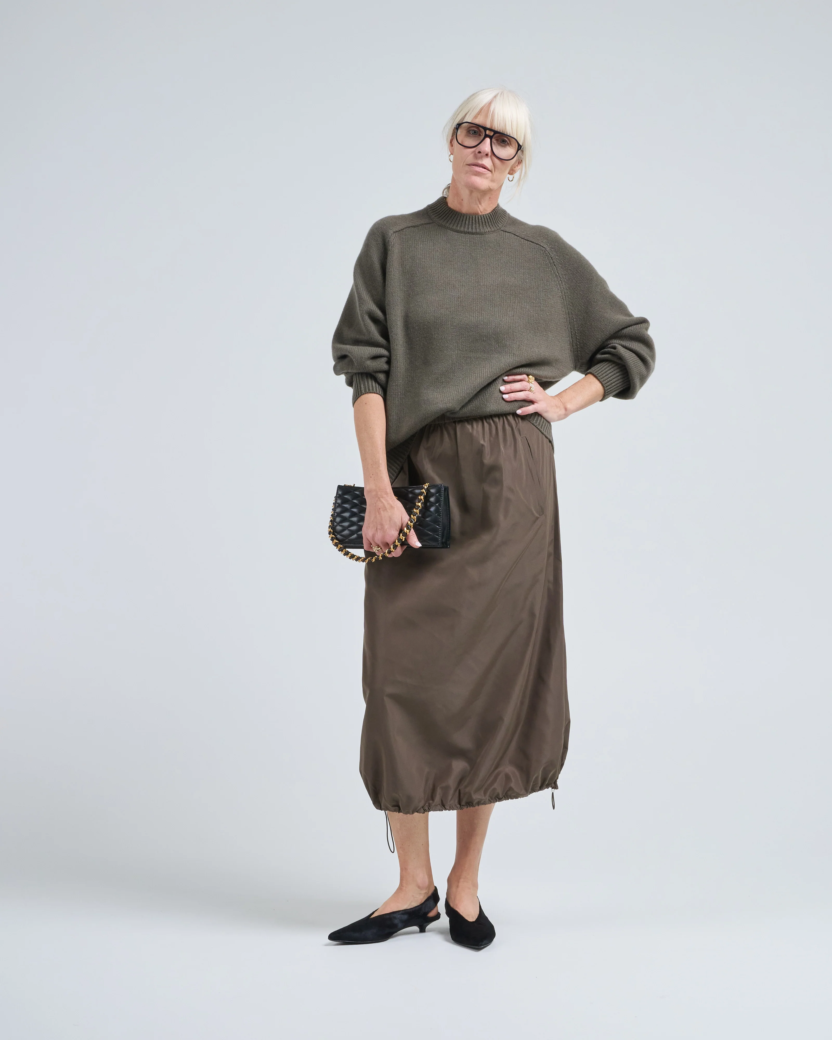 cashmere sweater crewneck oversized pullover - Image 2