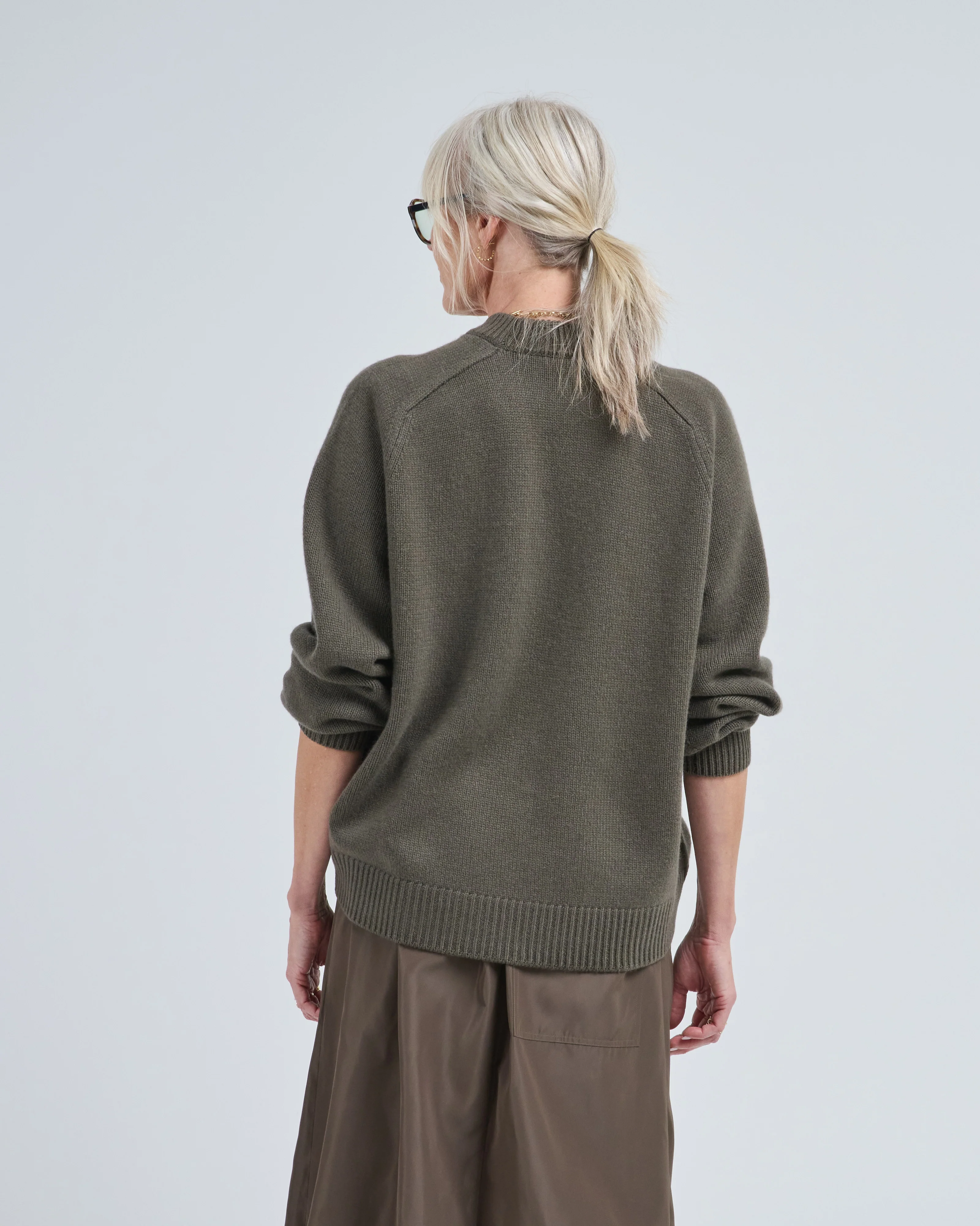 cashmere sweater crewneck oversized pullover - Image 4