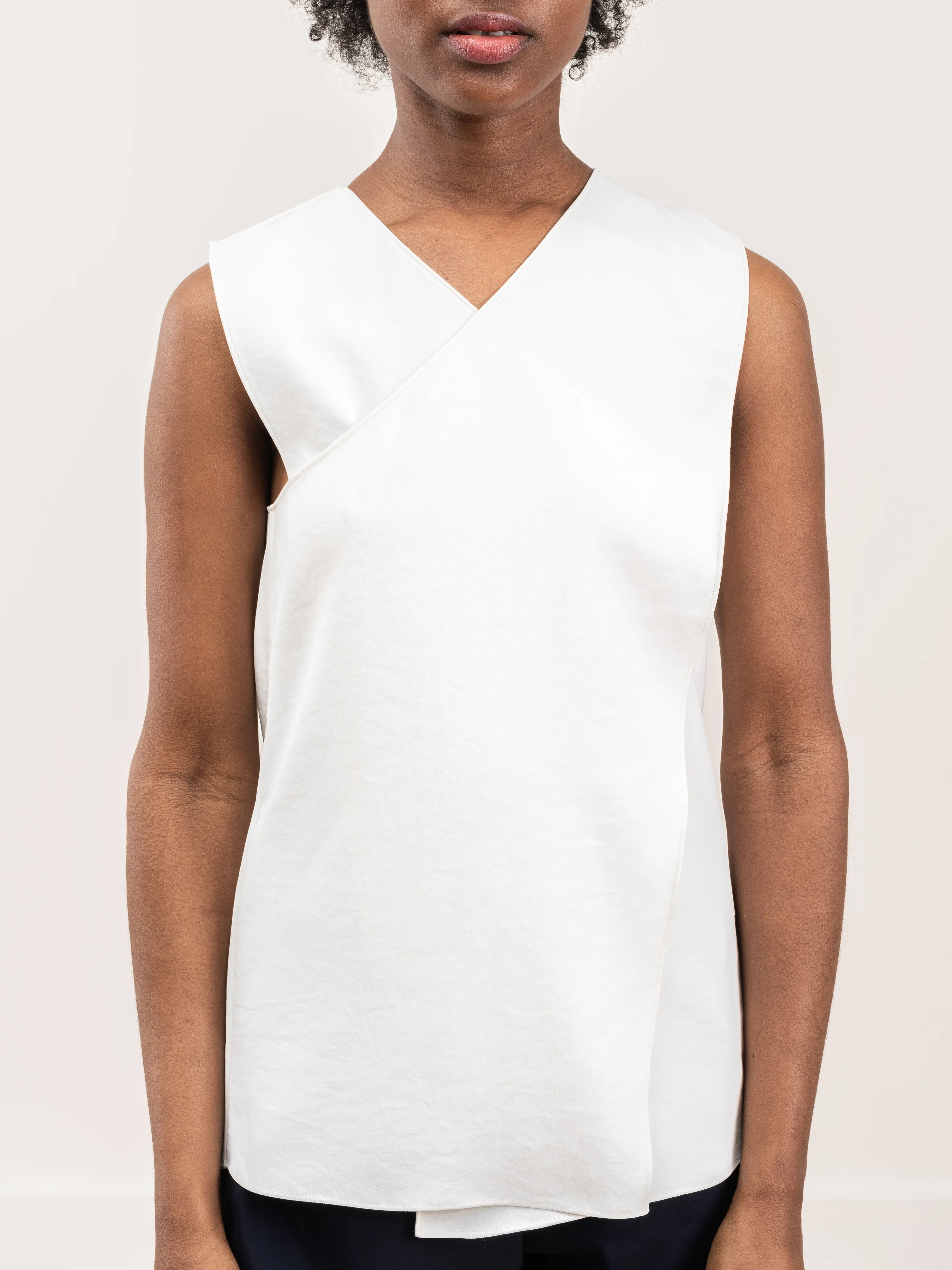 chalky drape front wrap top - Image 3
