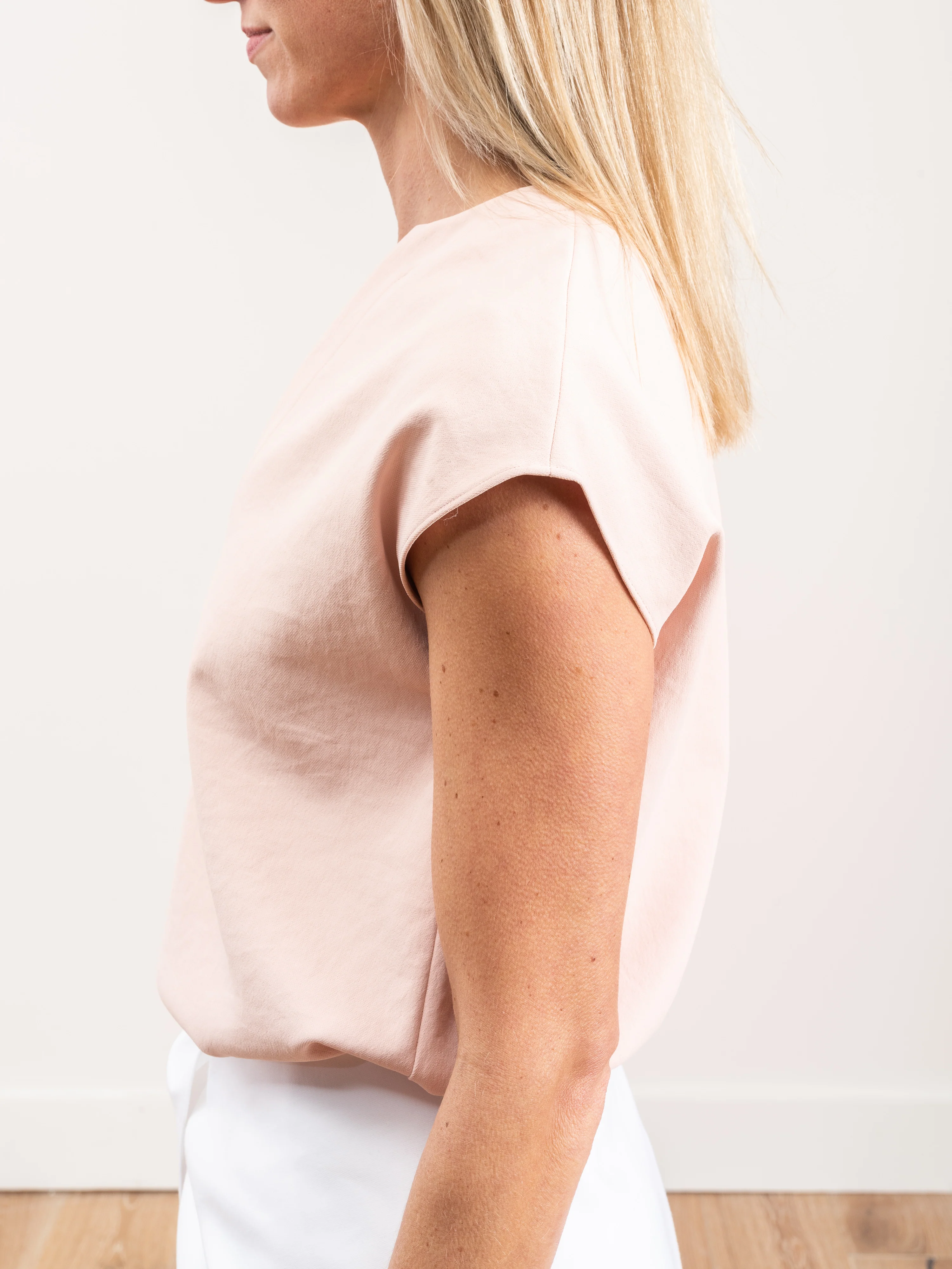 chalky drape splitneck top - Image 5