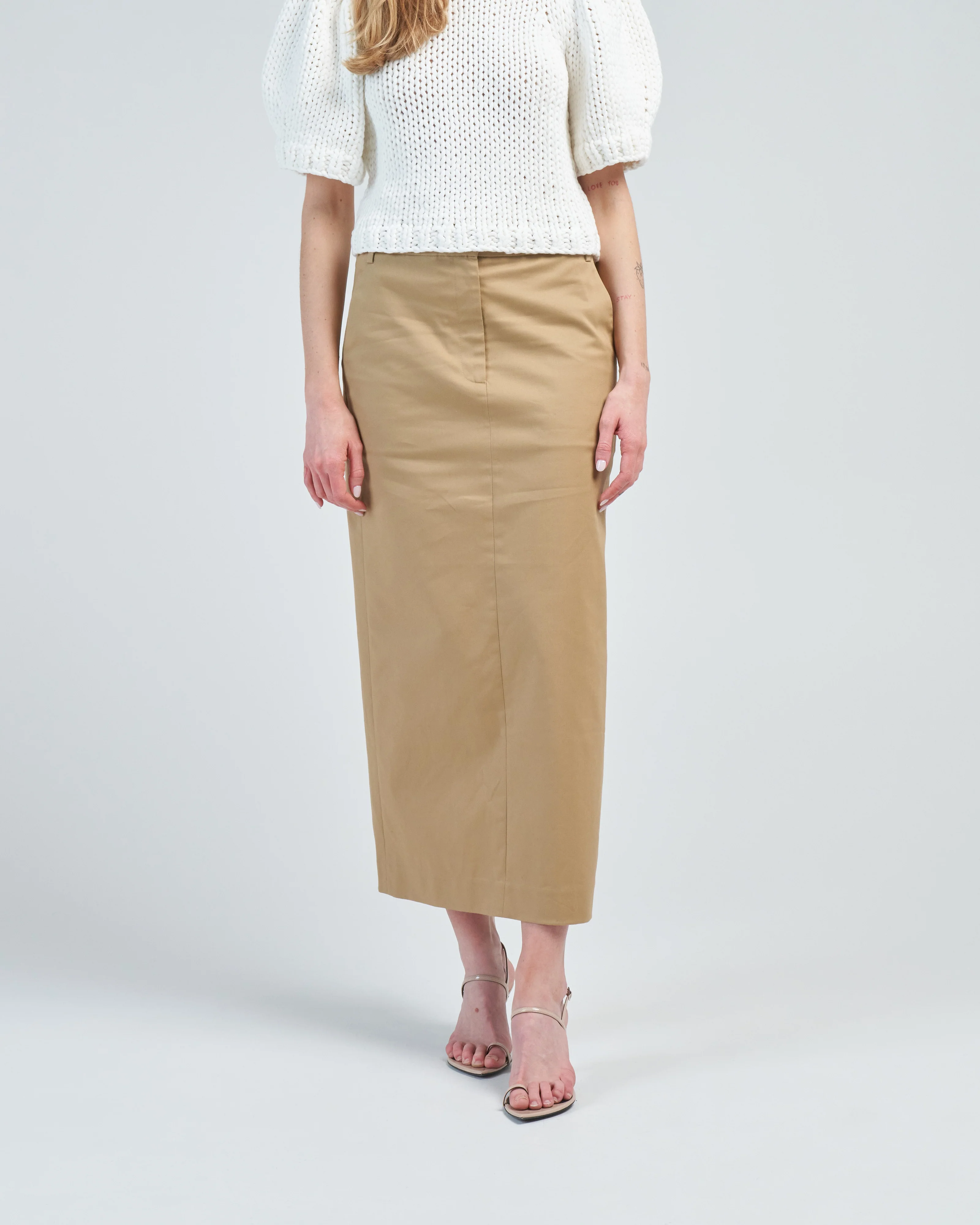 chino maxi skirt - Image 3