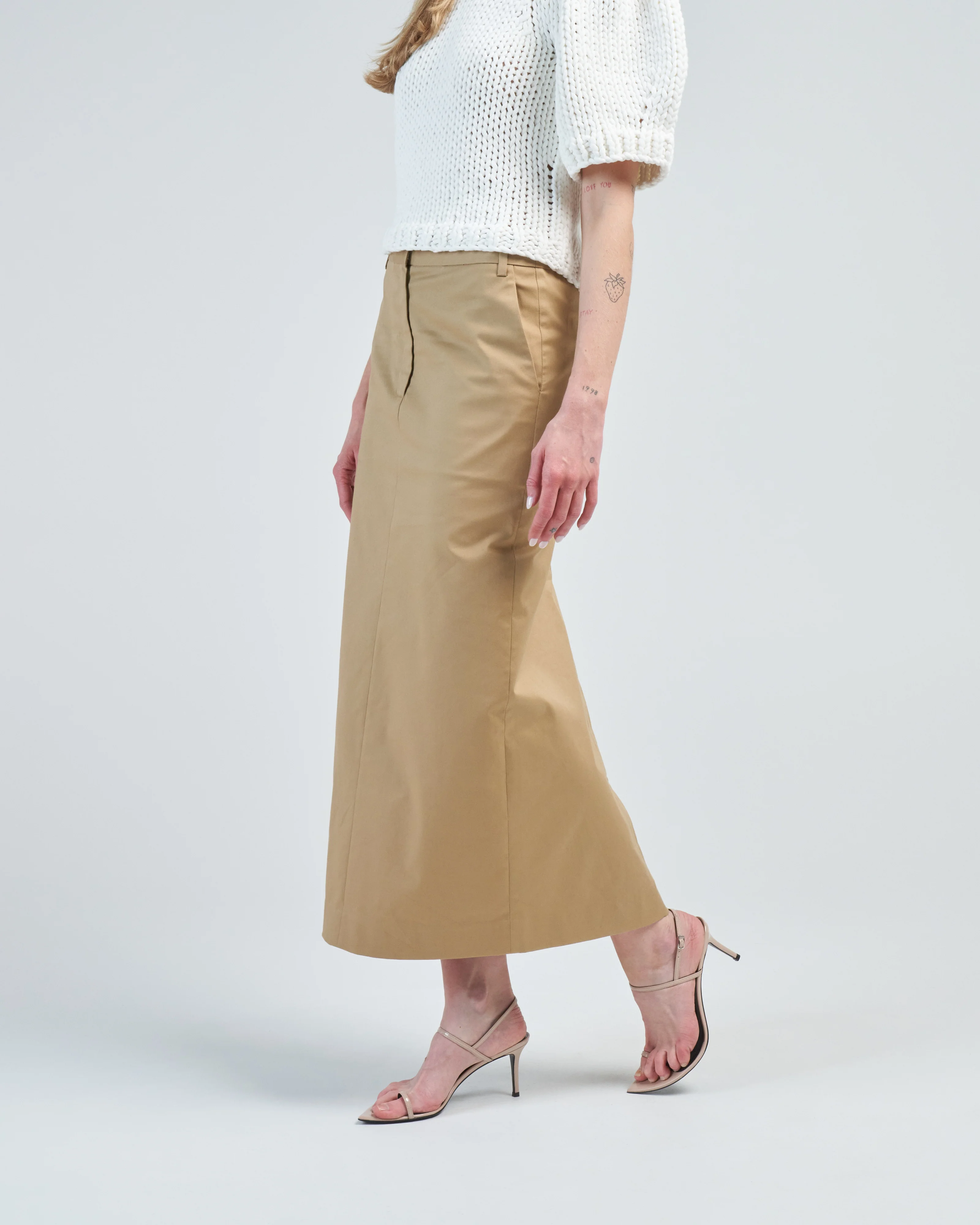 chino maxi skirt - Image 4