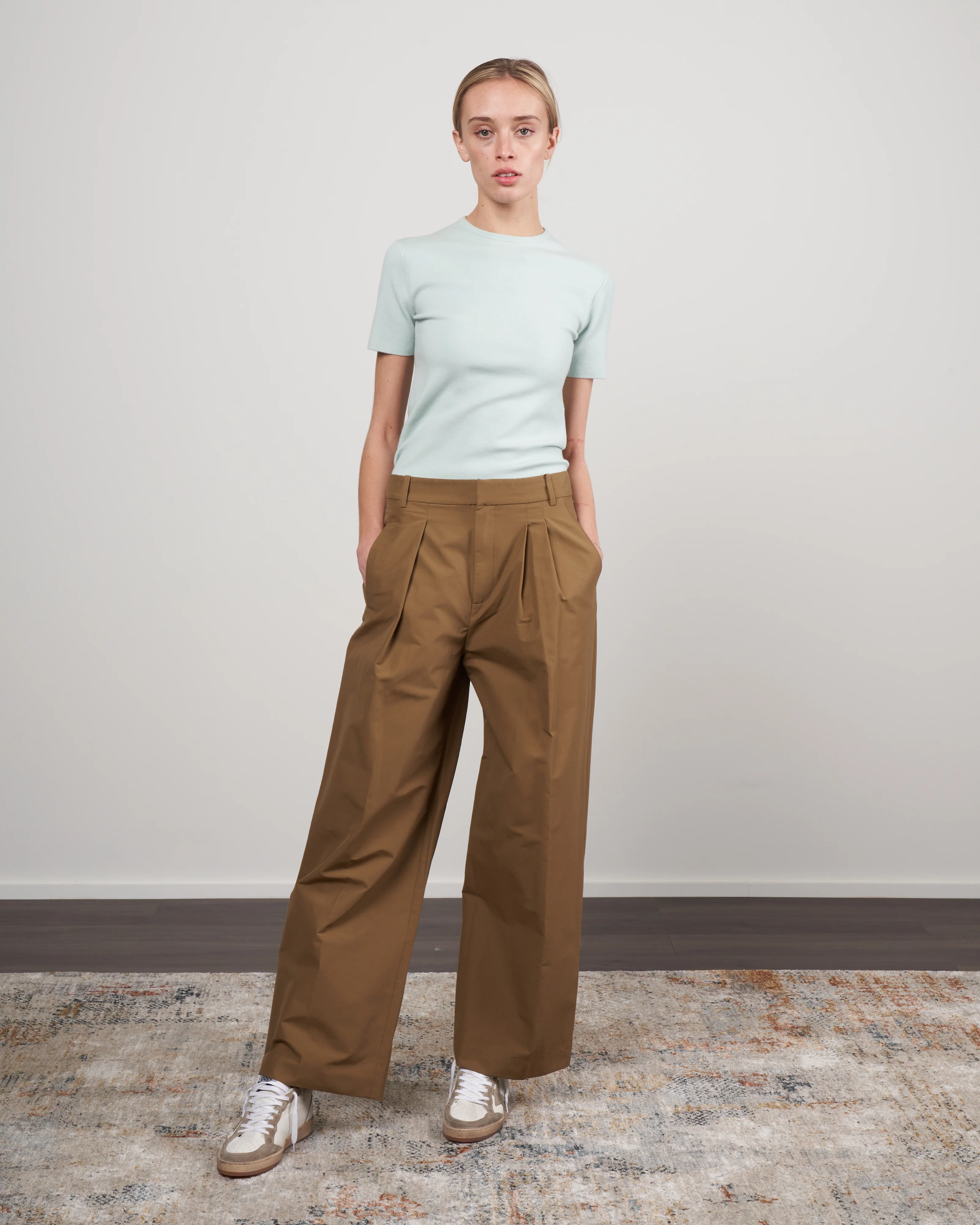 cashmere tee - light blue sage - Image 2