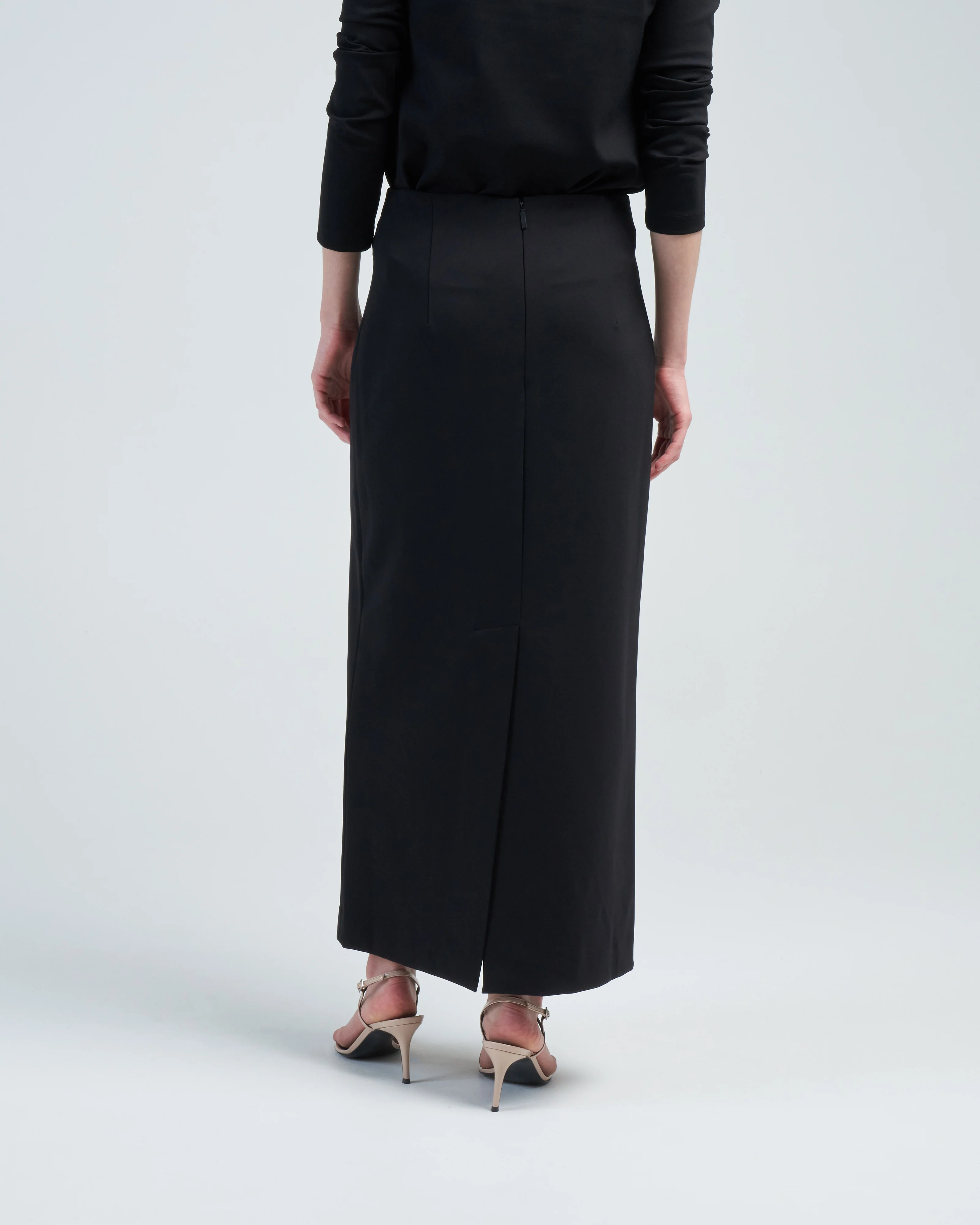 compact ultra stretch knit pencil skirt - Image 4