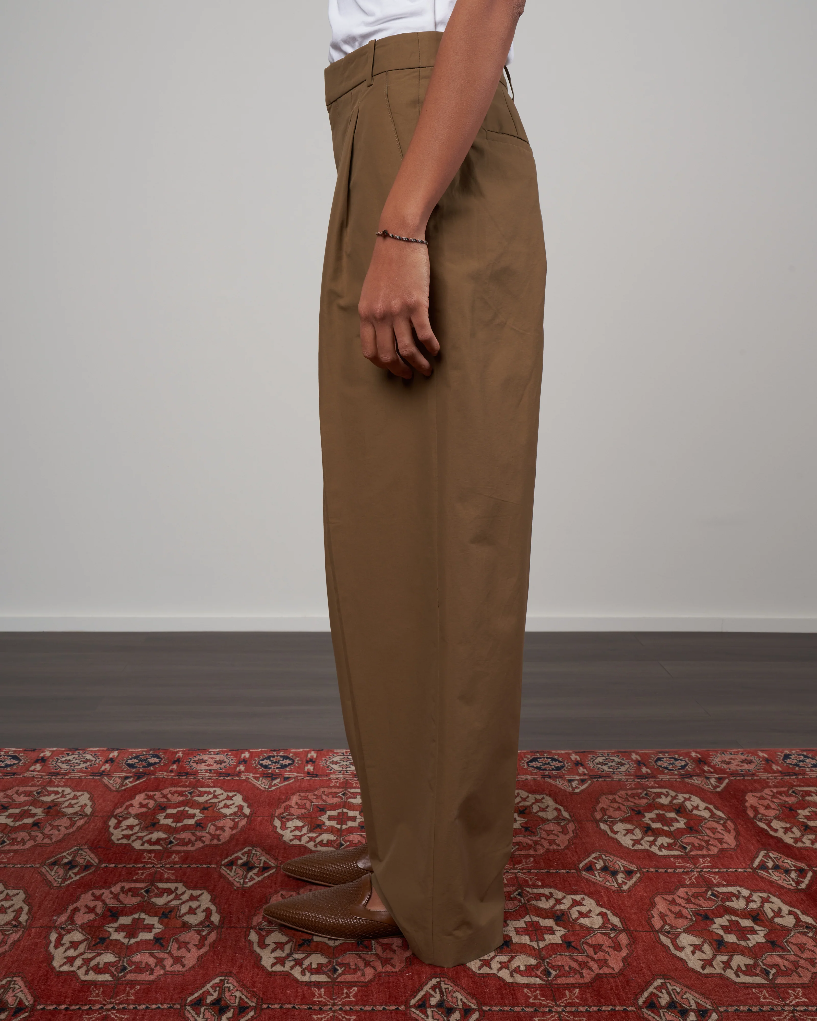 cotton nylon stella pant - beige - Image 3