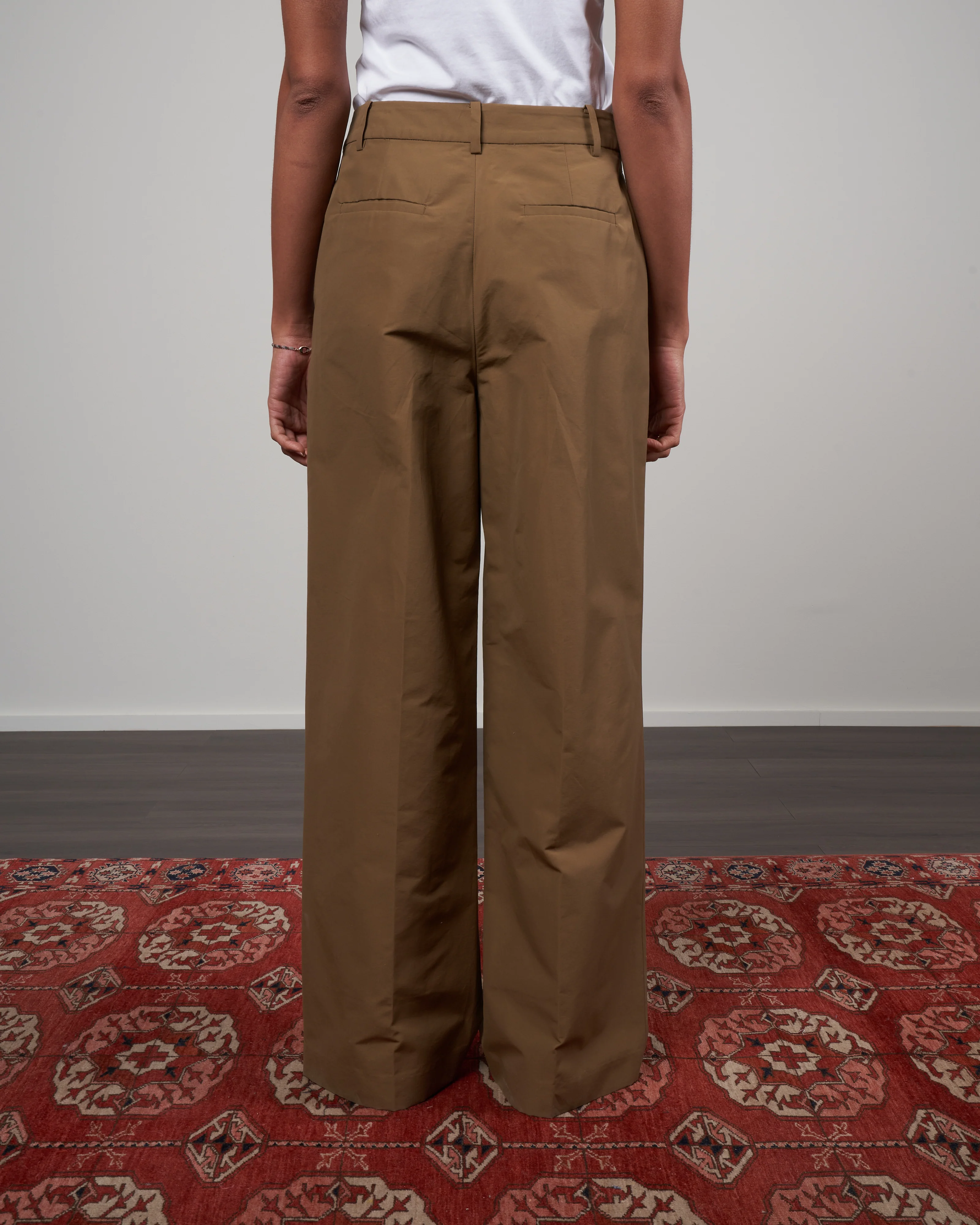 cotton nylon stella pant - beige - Image 4