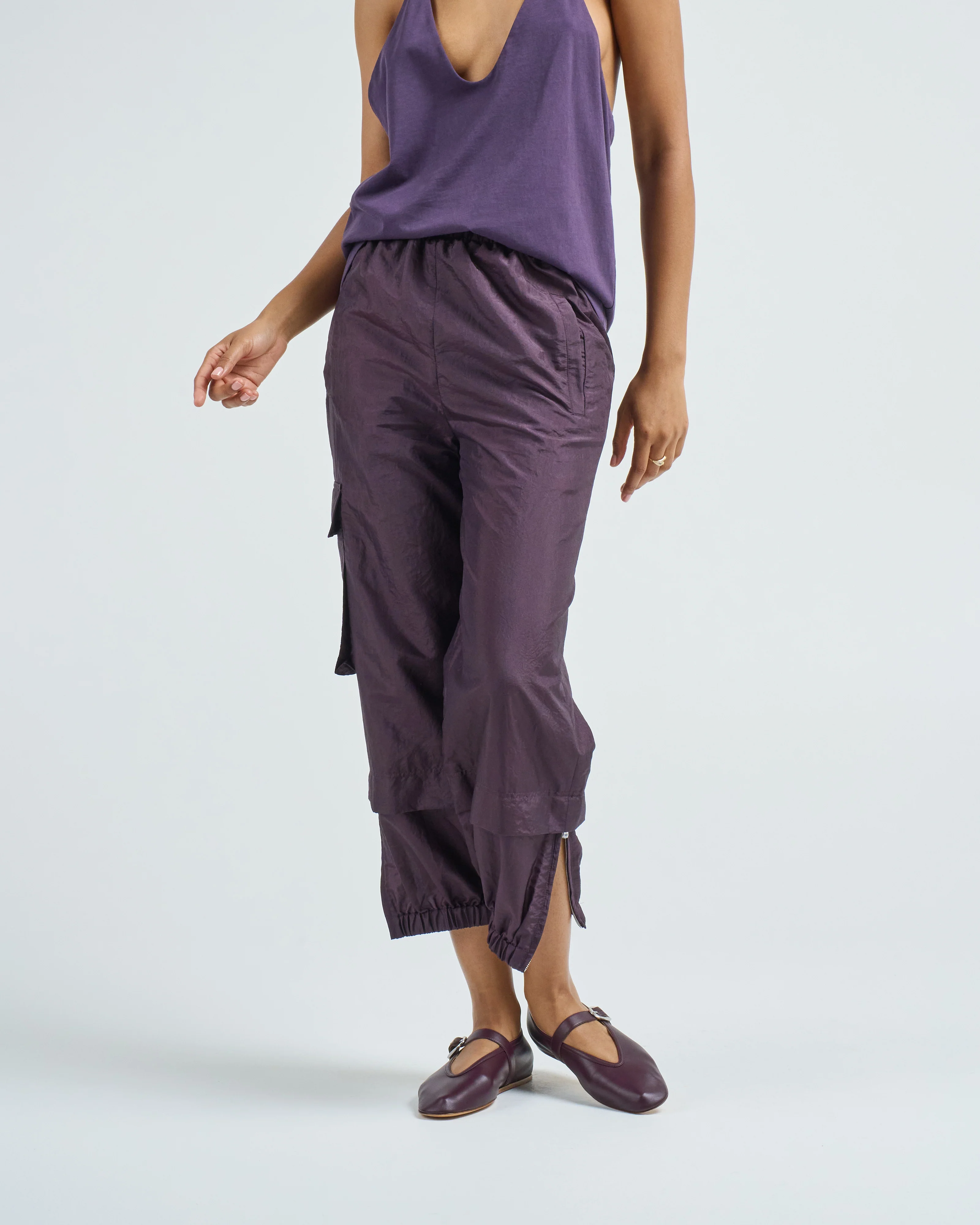 crispy nylon wilt pull on jogger - Image 3