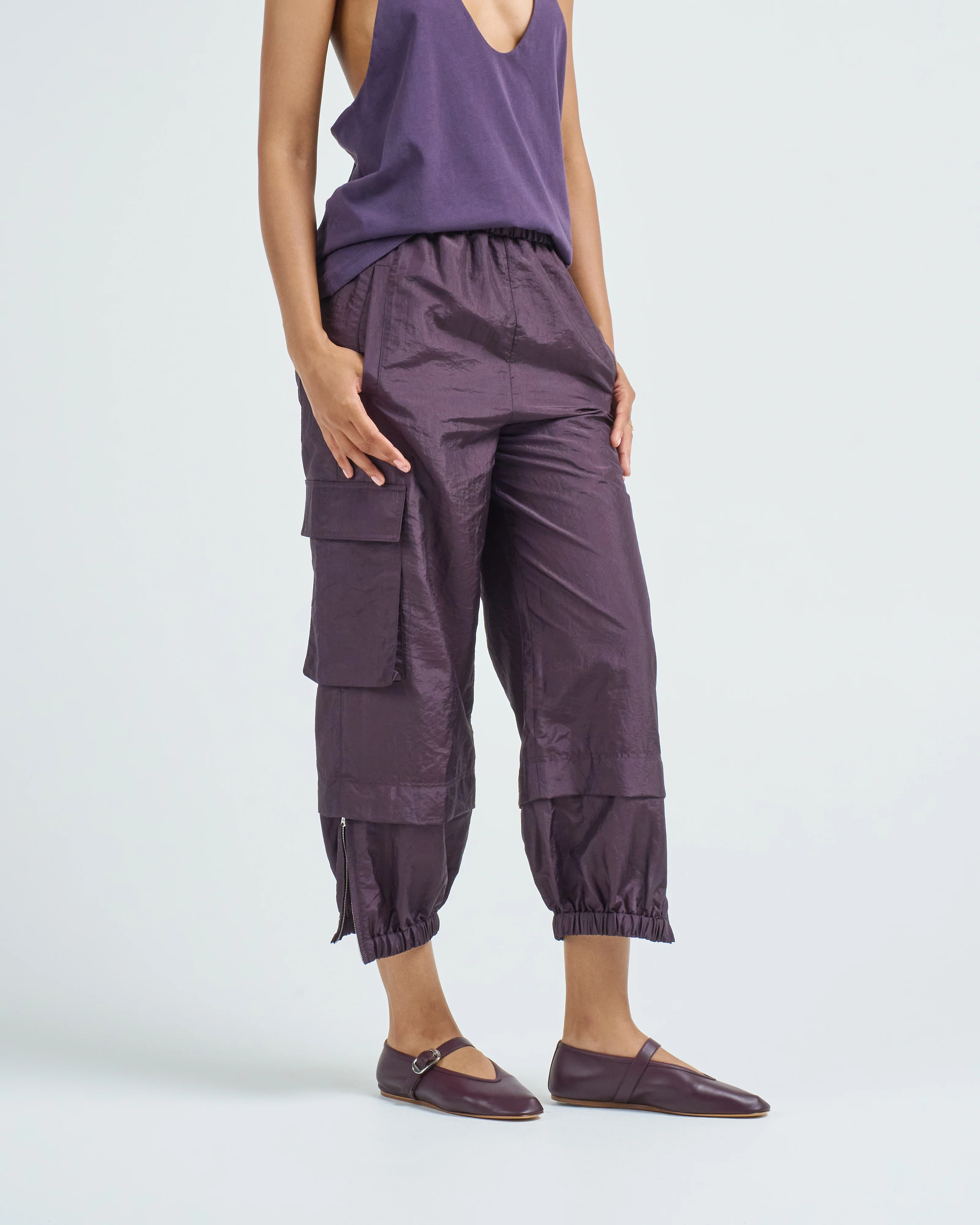 crispy nylon wilt pull on jogger - Image 4