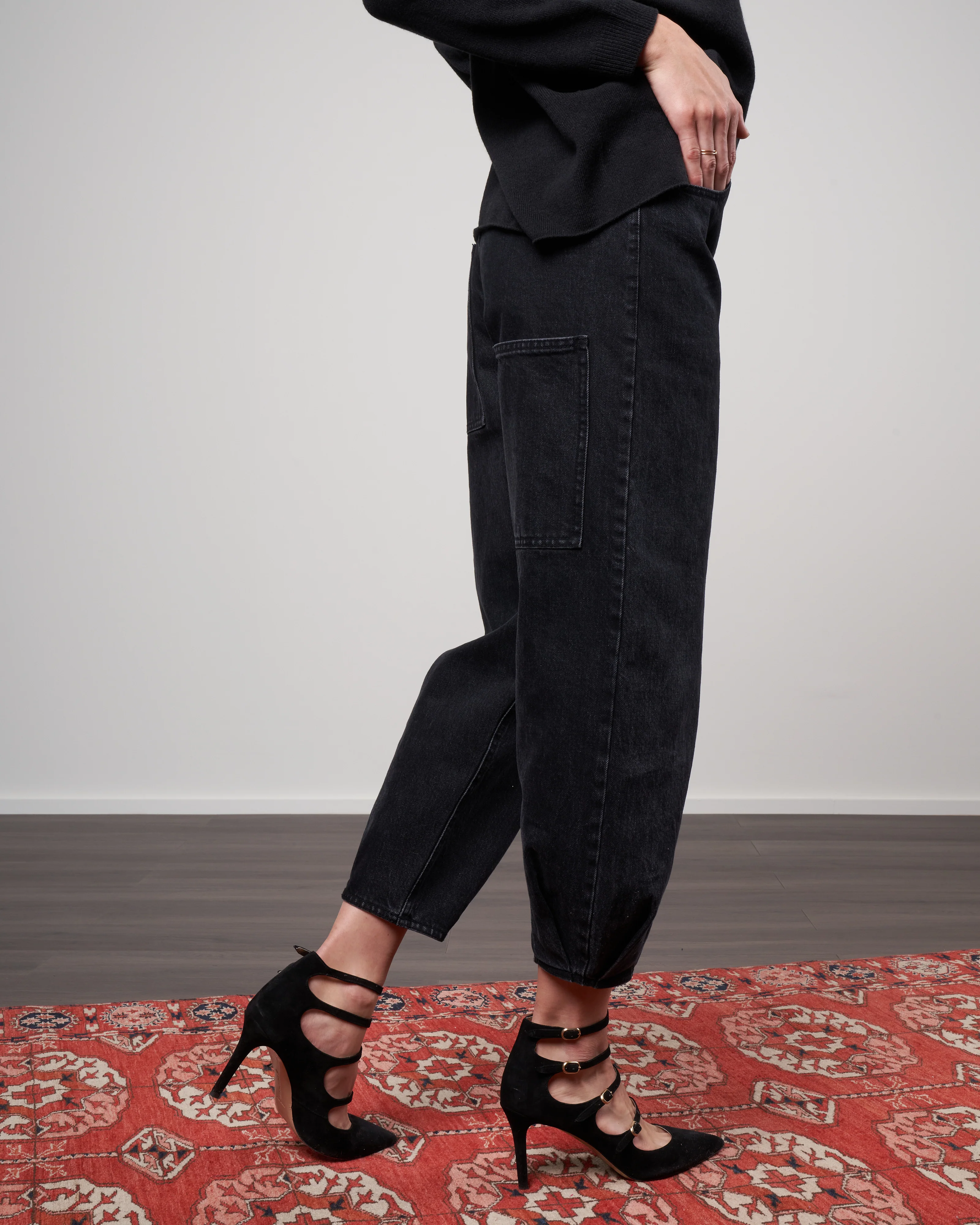denim brancusi pant - black - Image 2