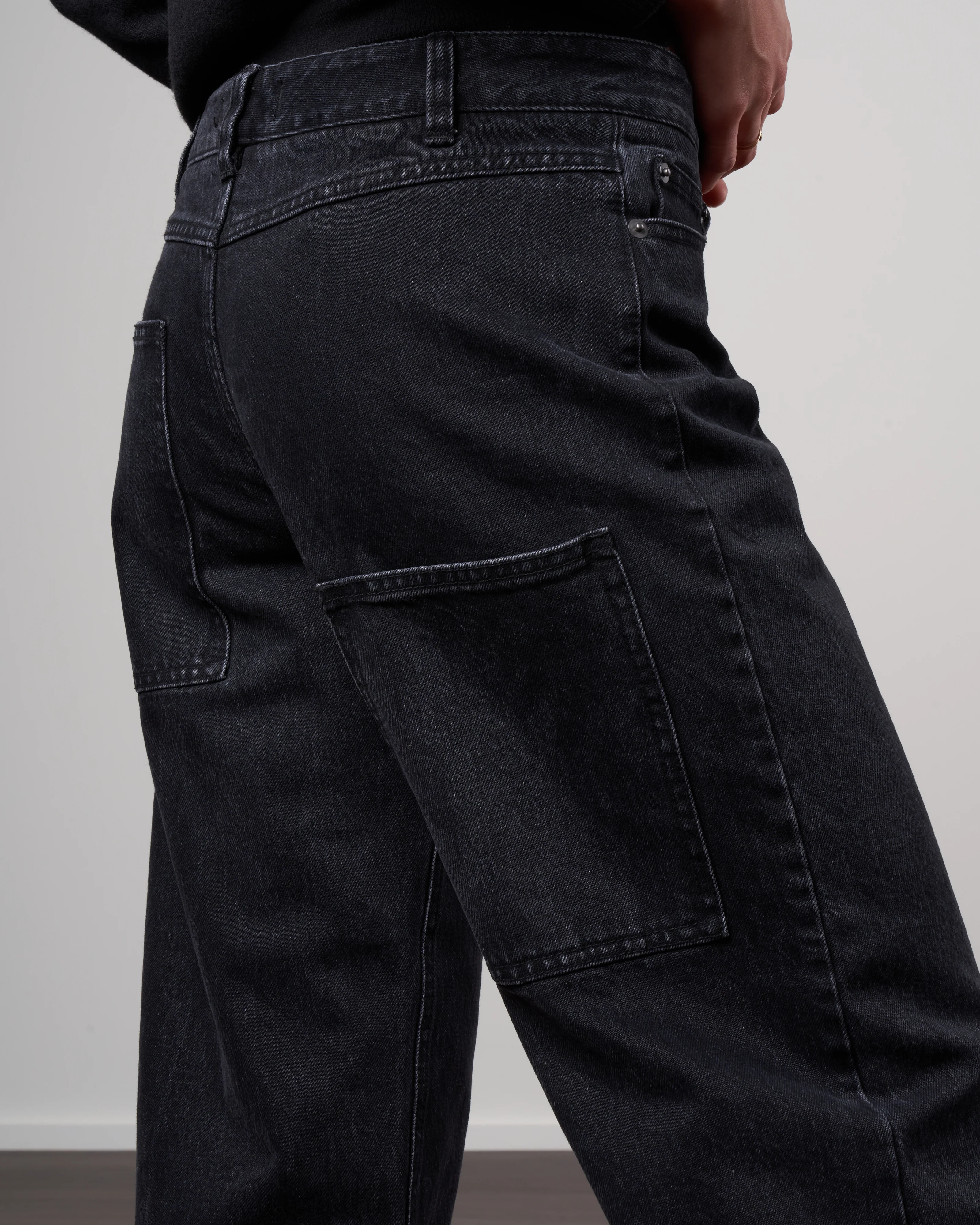 denim brancusi pant - black - Image 4
