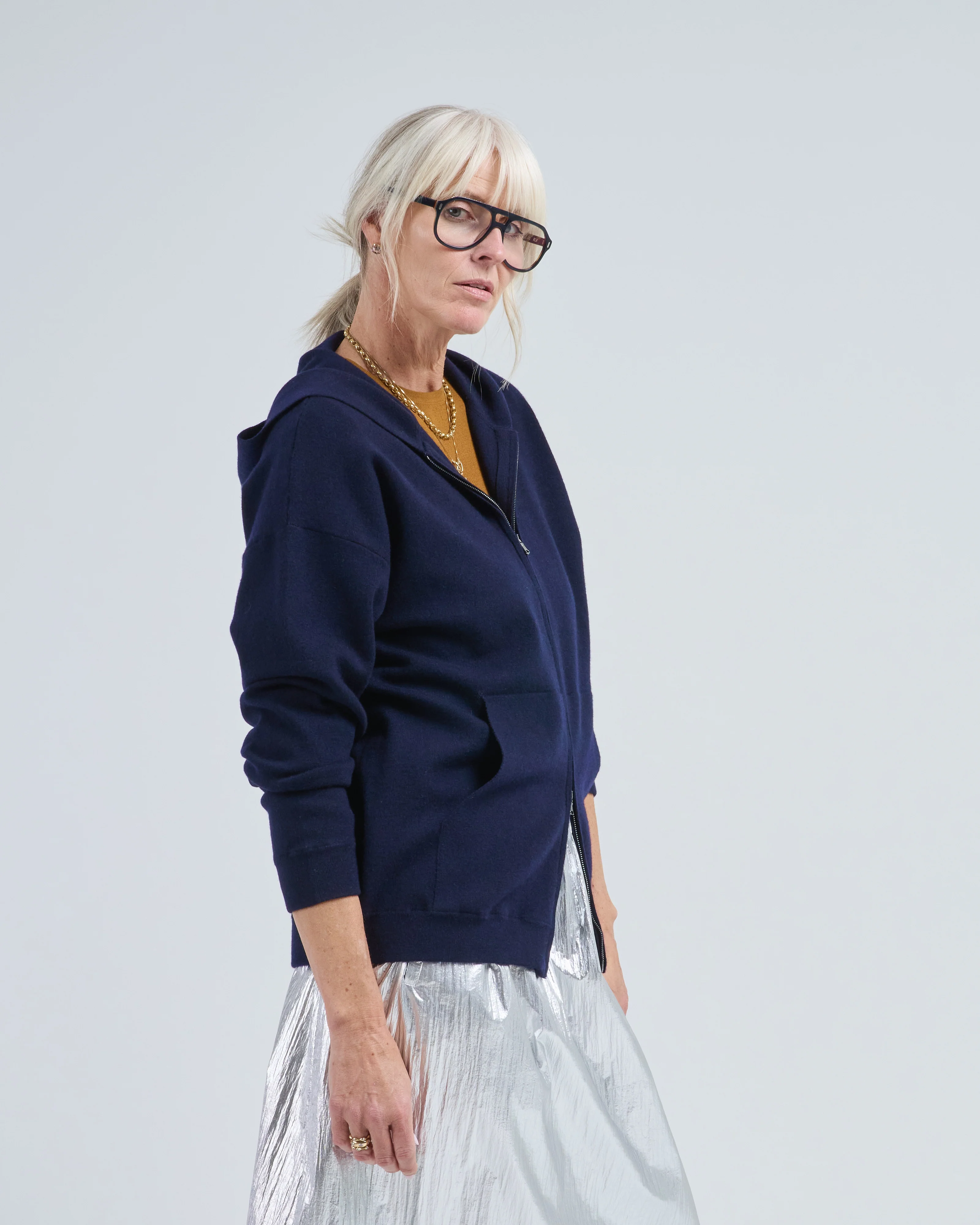 double faced cashmere hoodie - Image 4