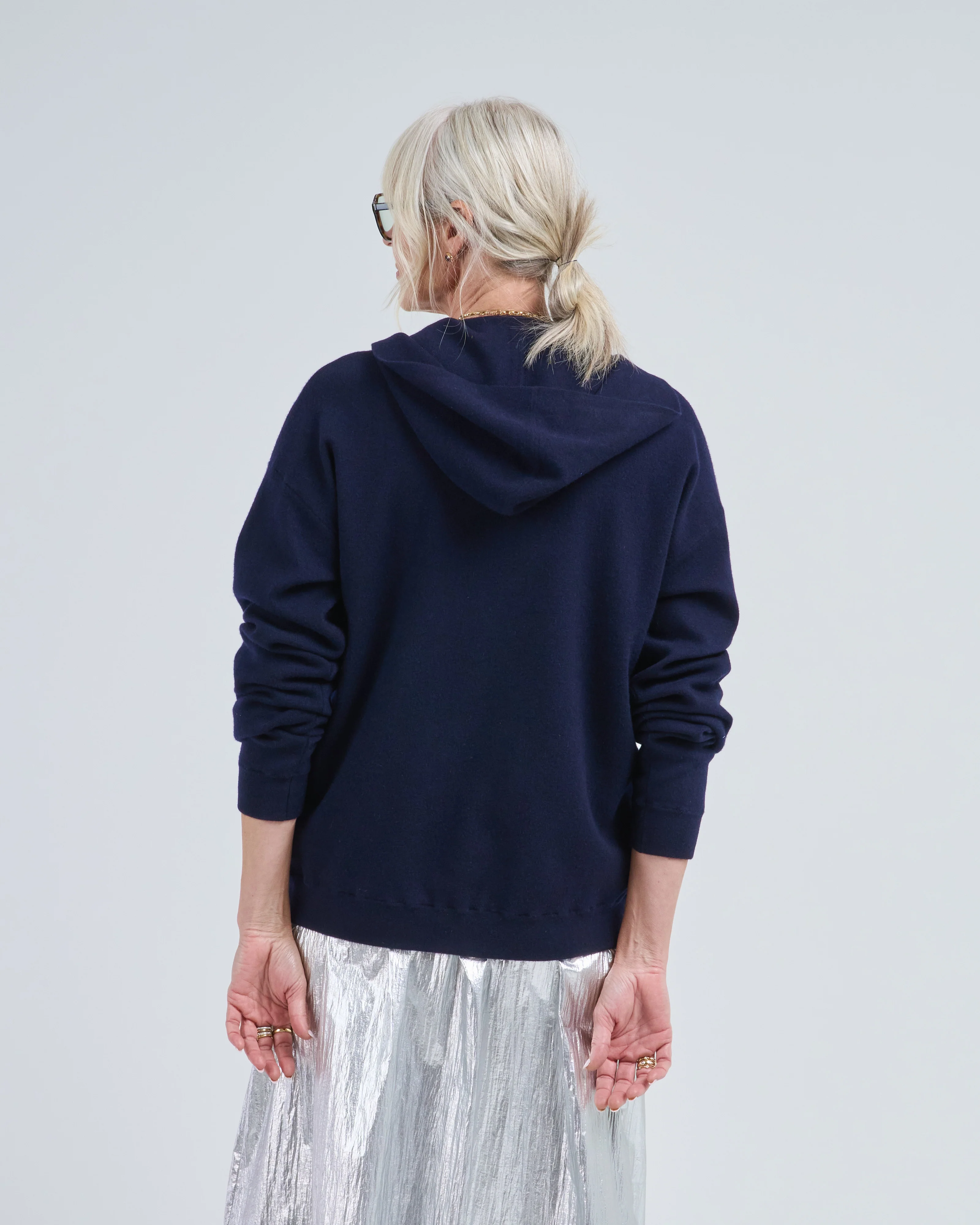 double faced cashmere hoodie - Image 5