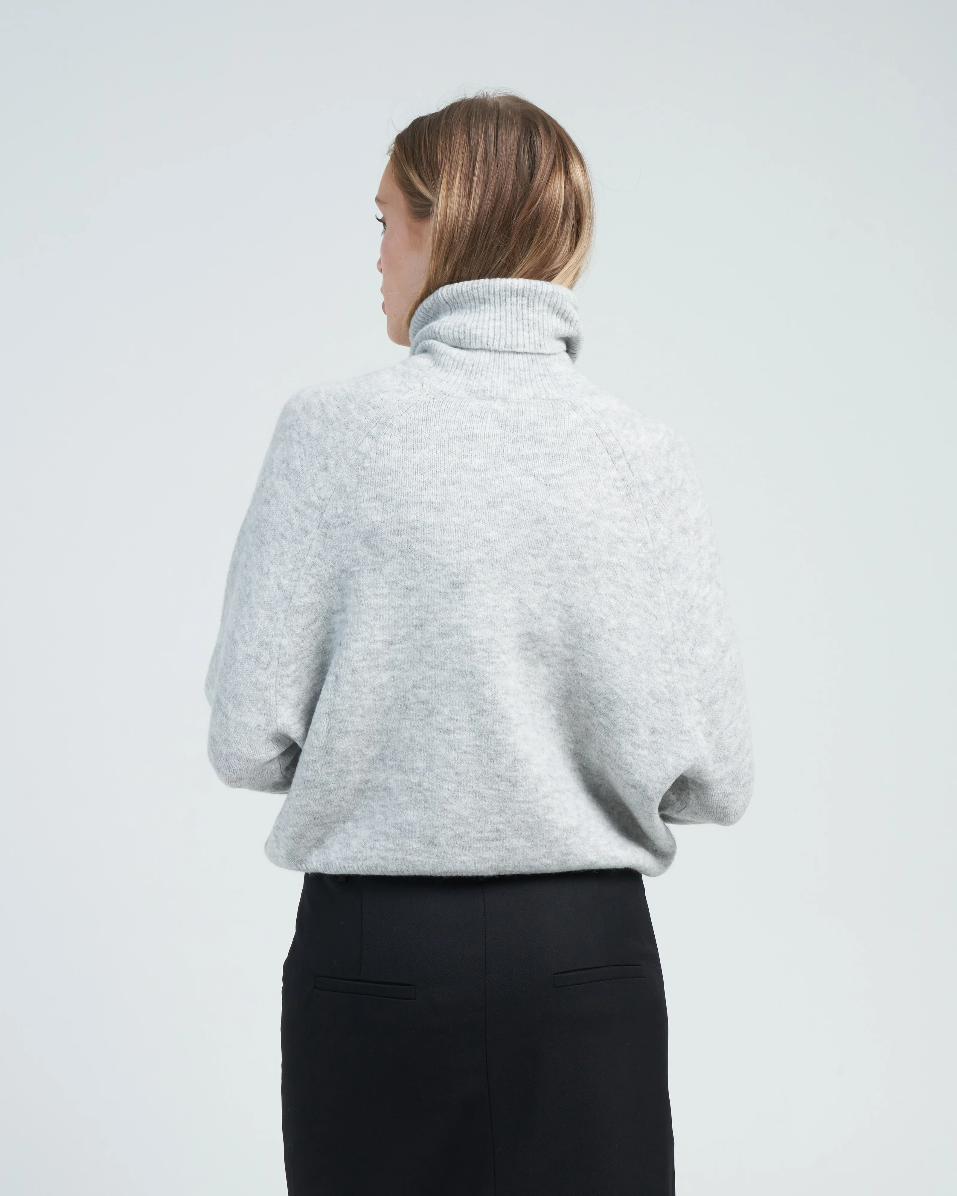 douillet tneck easy pullover - light heather grey - Image 4