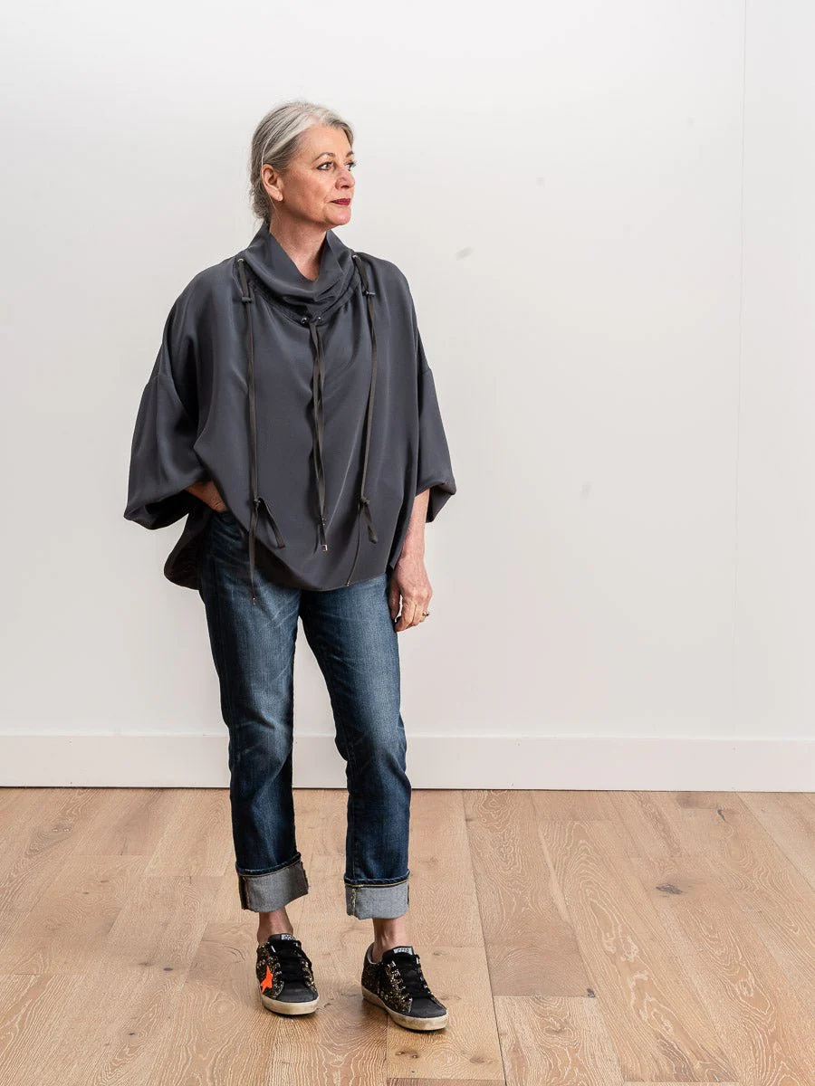 drawstring ruched top - Image 2