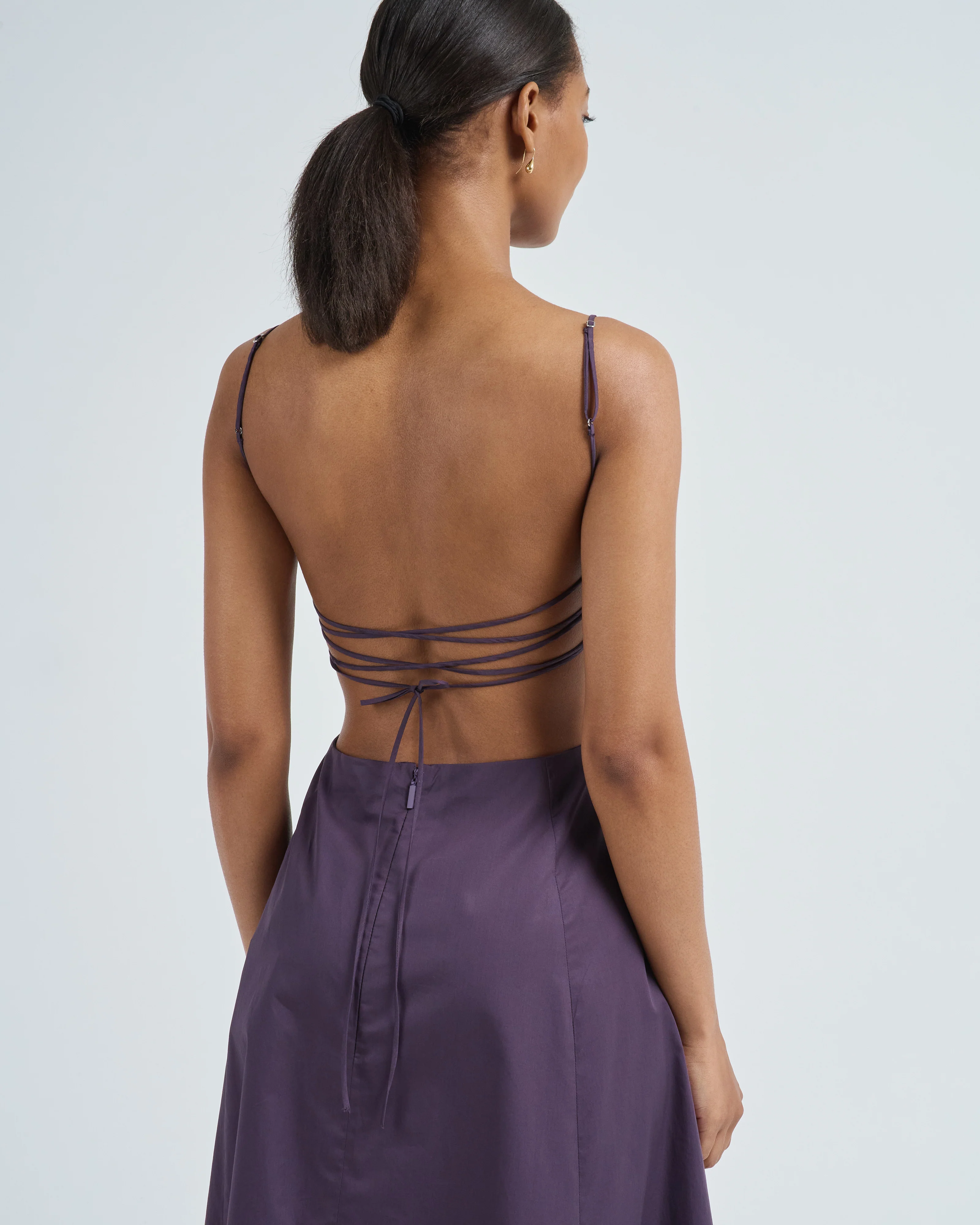 eco poplin strappy dress - Image 2
