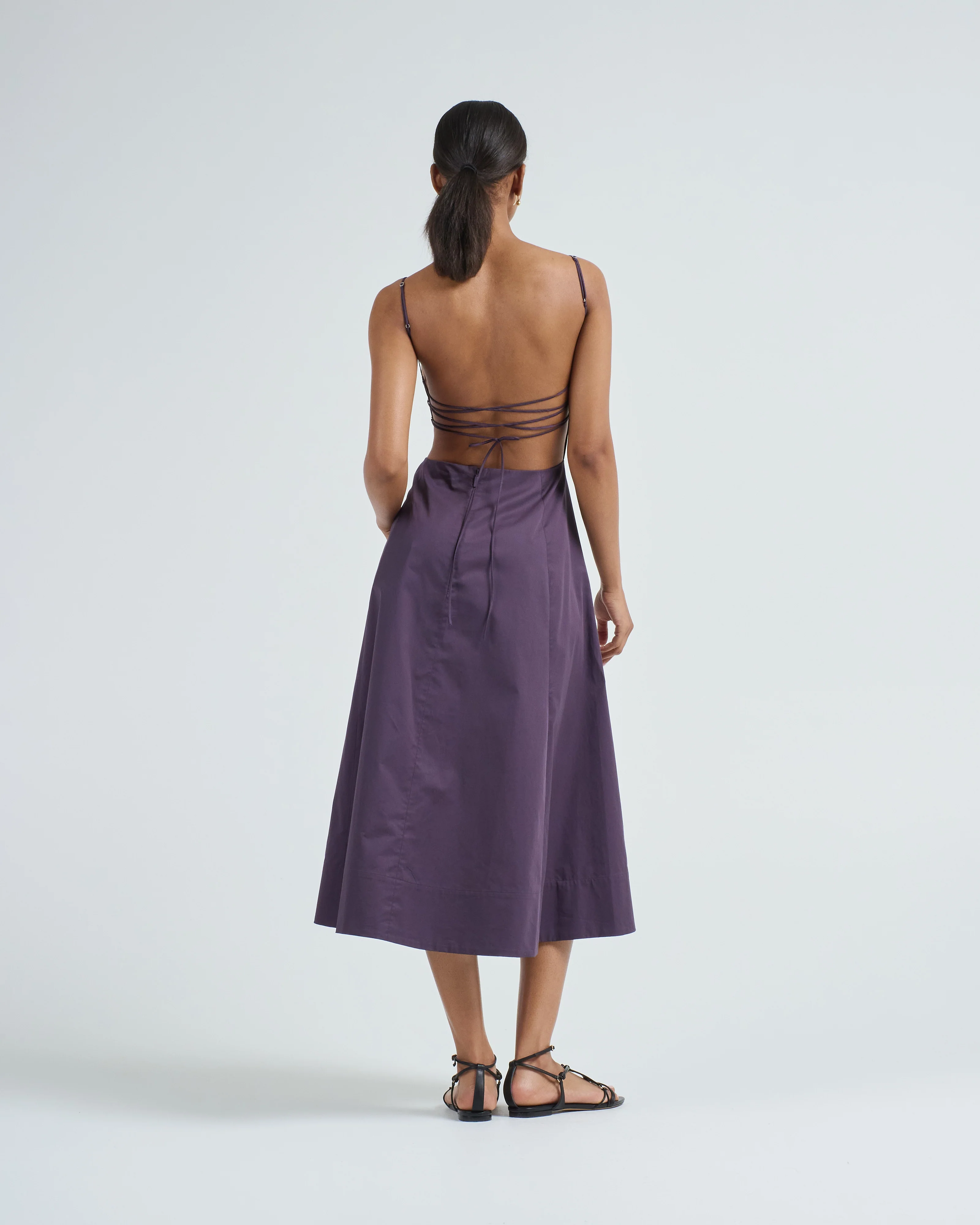 eco poplin strappy dress - Image 3