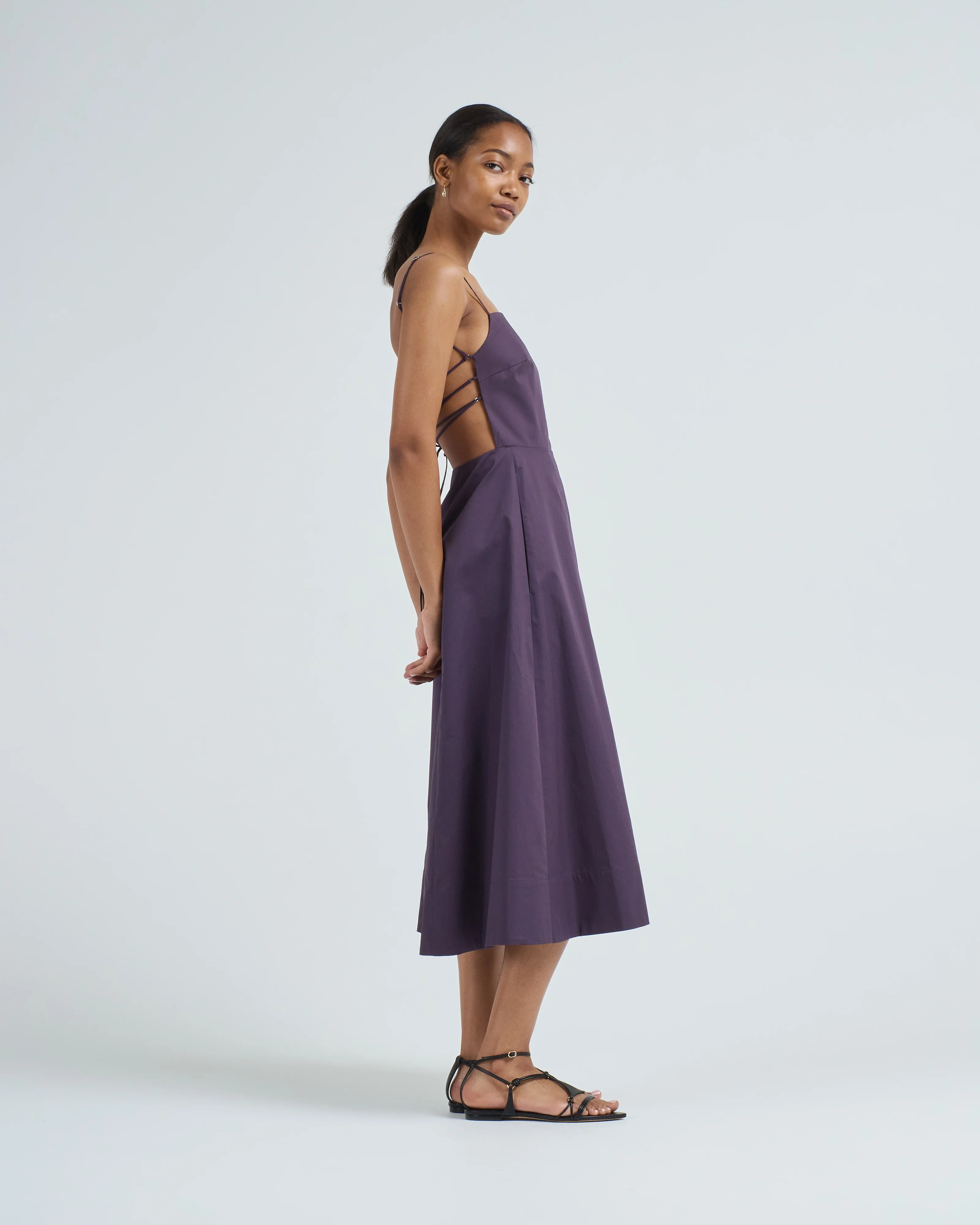 eco poplin strappy dress - Image 4