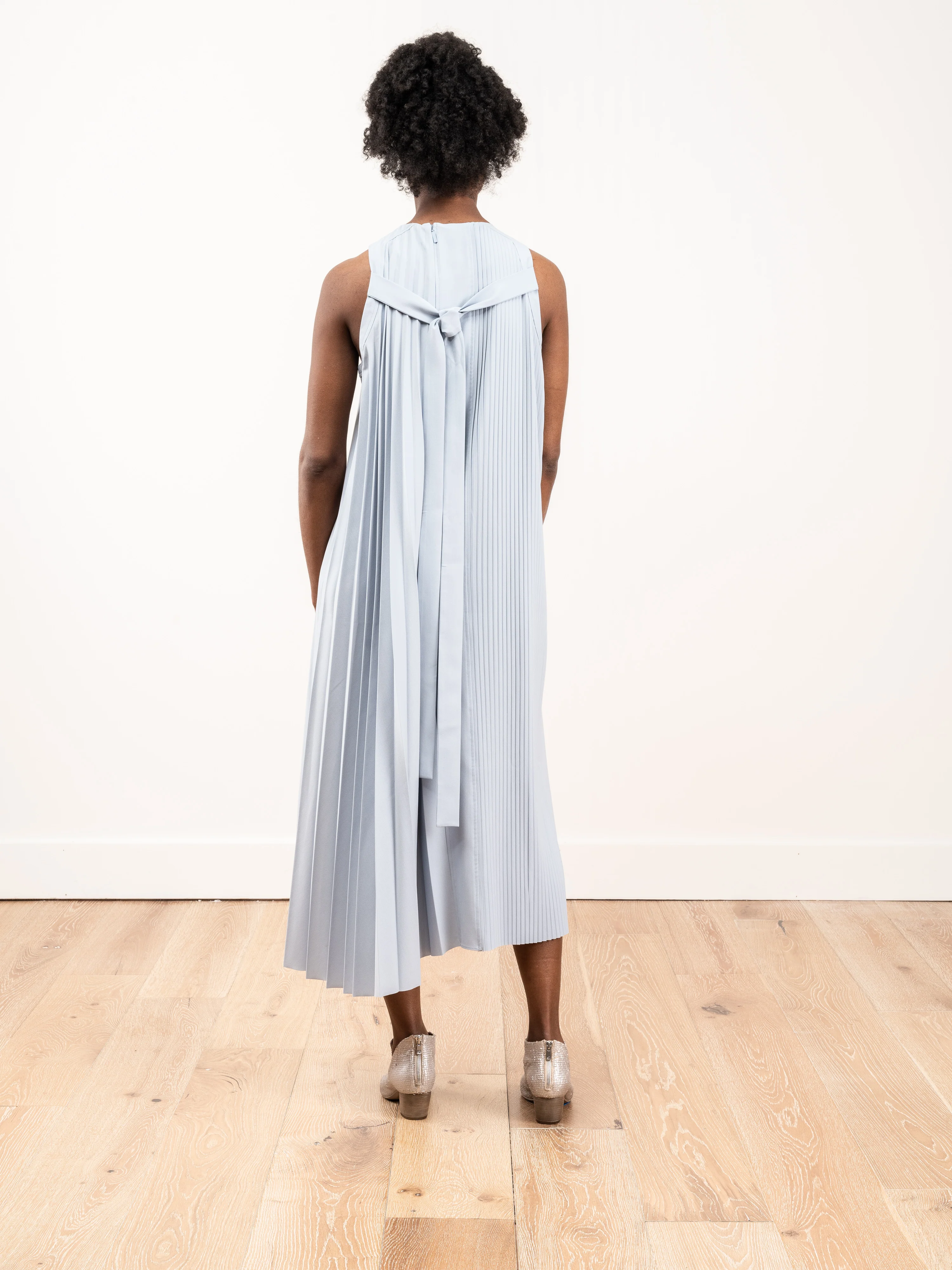 edith pleated sleeveless dress - Image 3