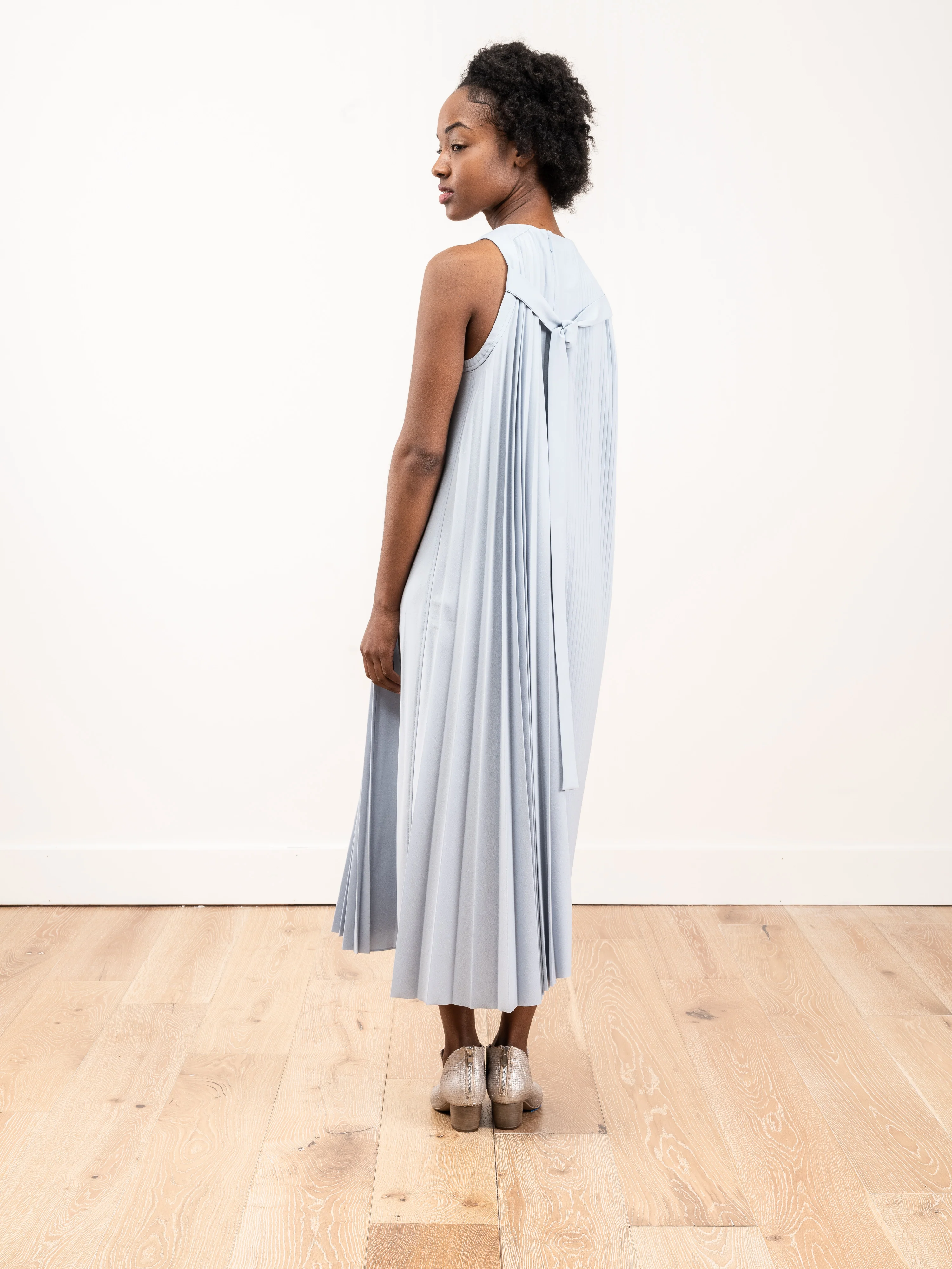 edith pleated sleeveless dress - Image 4