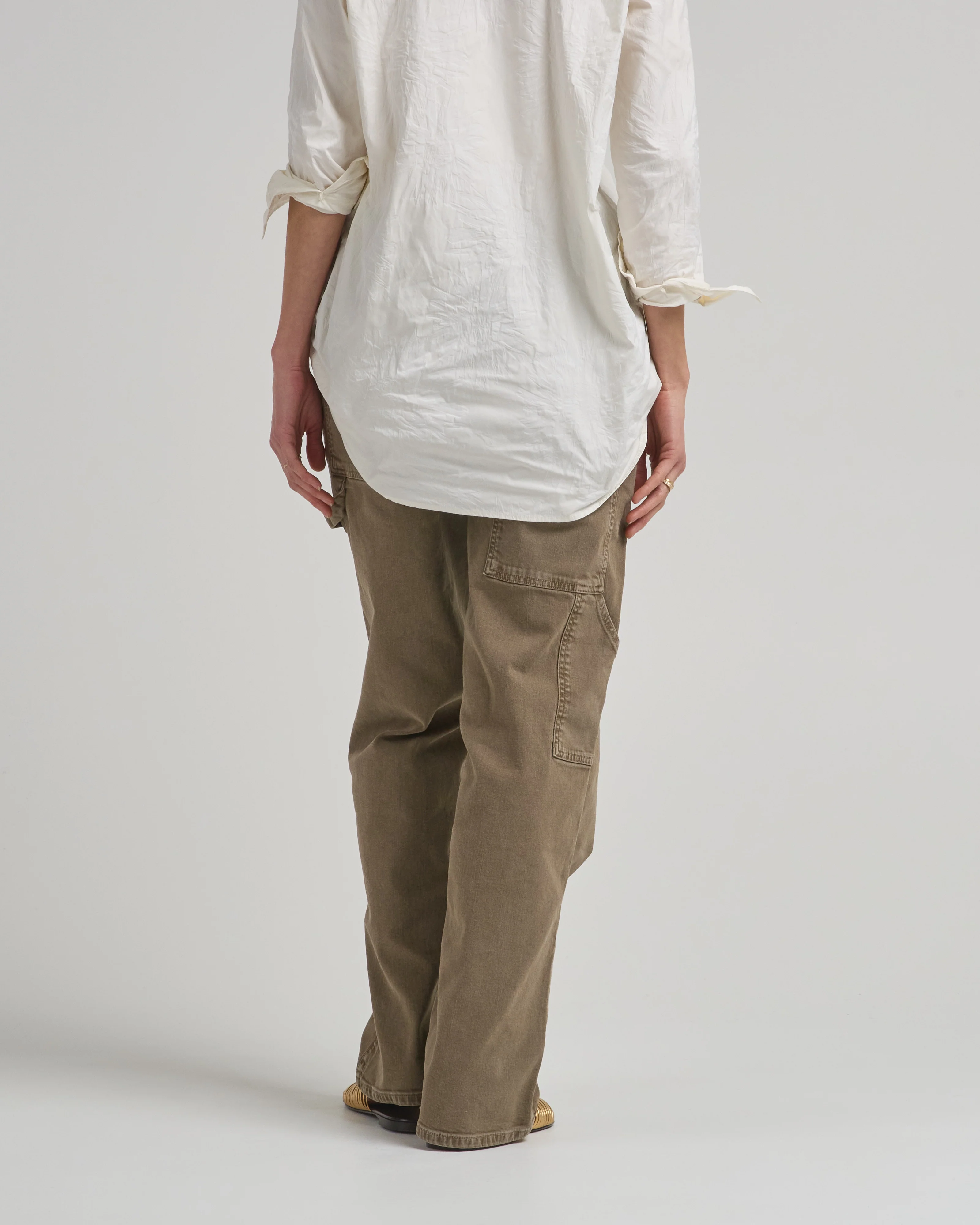 garment wash stretch twill slouchy carpenter jean - Image 5