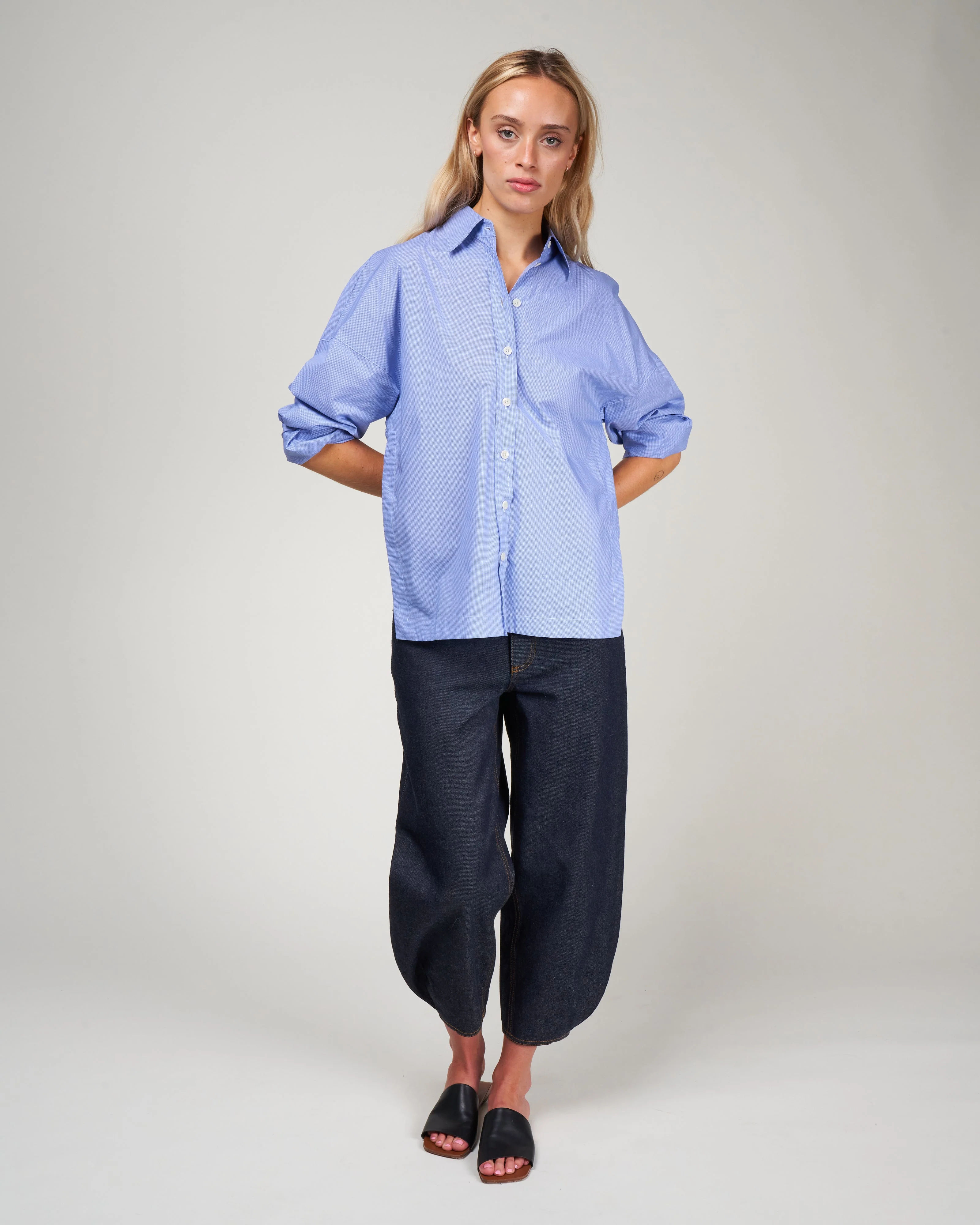indigo denim brancusi jean - dark denim - Image 2