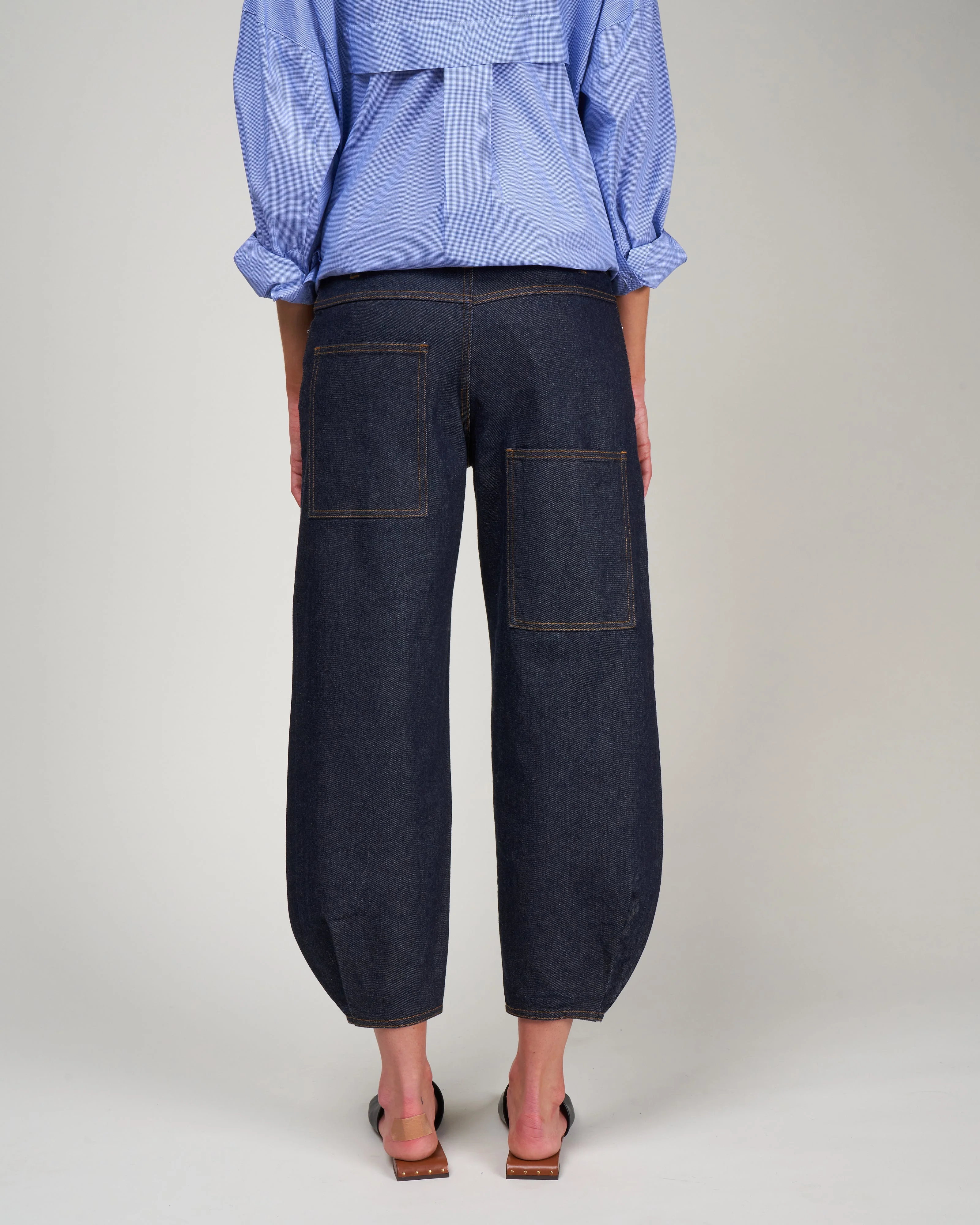 indigo denim brancusi jean - dark denim - Image 4