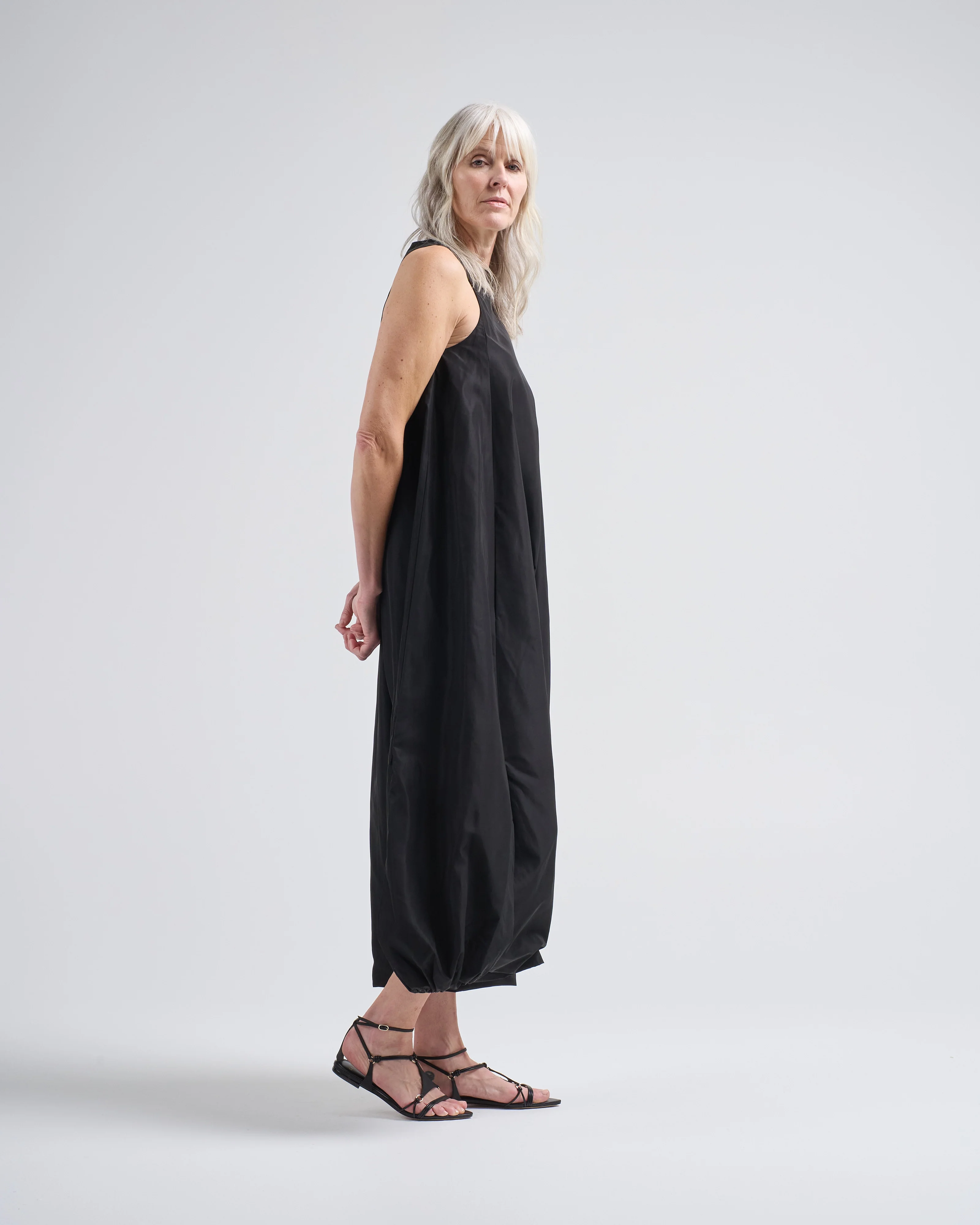 italian sporty nylon jalouise dress - Image 3