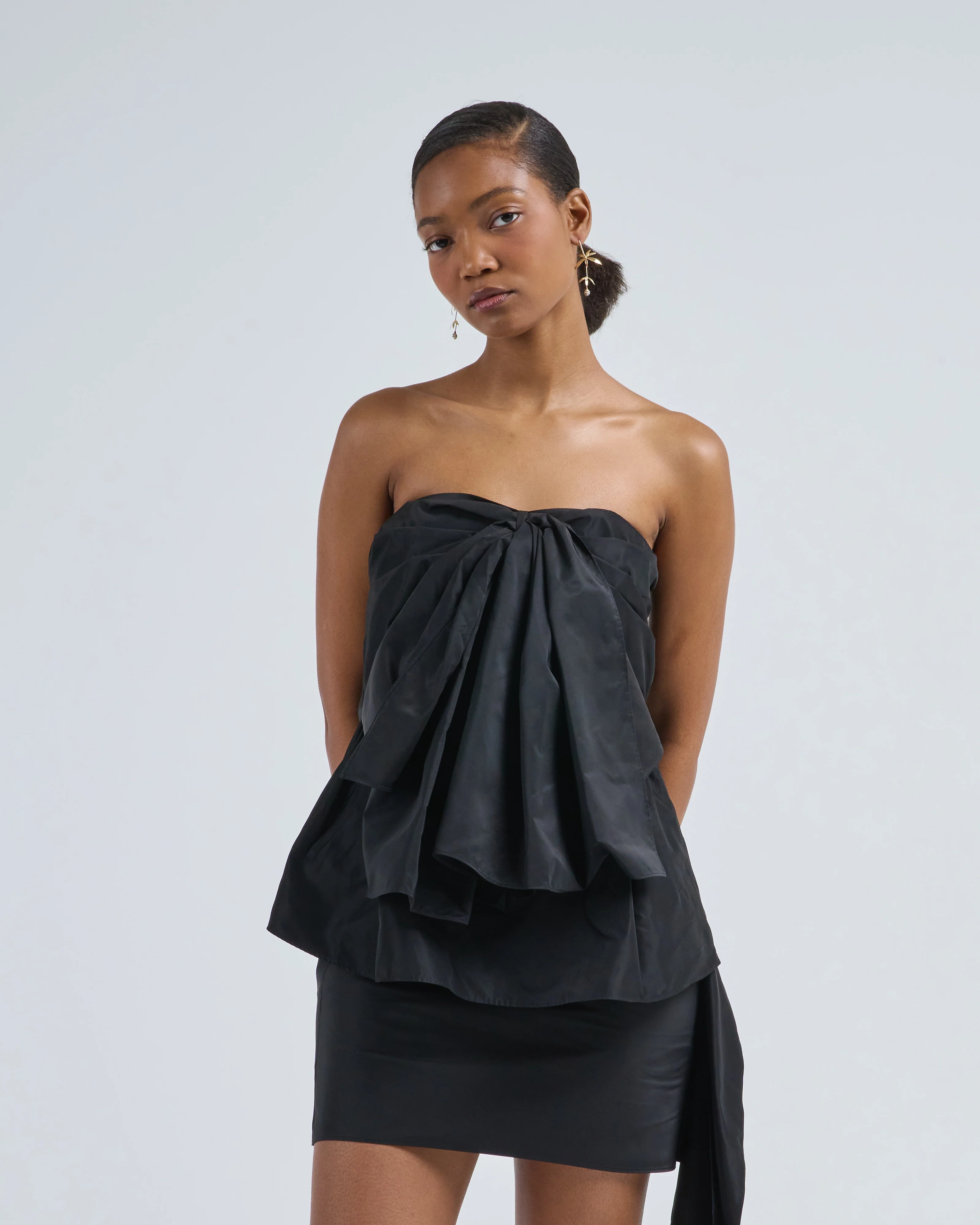 italian sporty nylon strapless top - Image 3