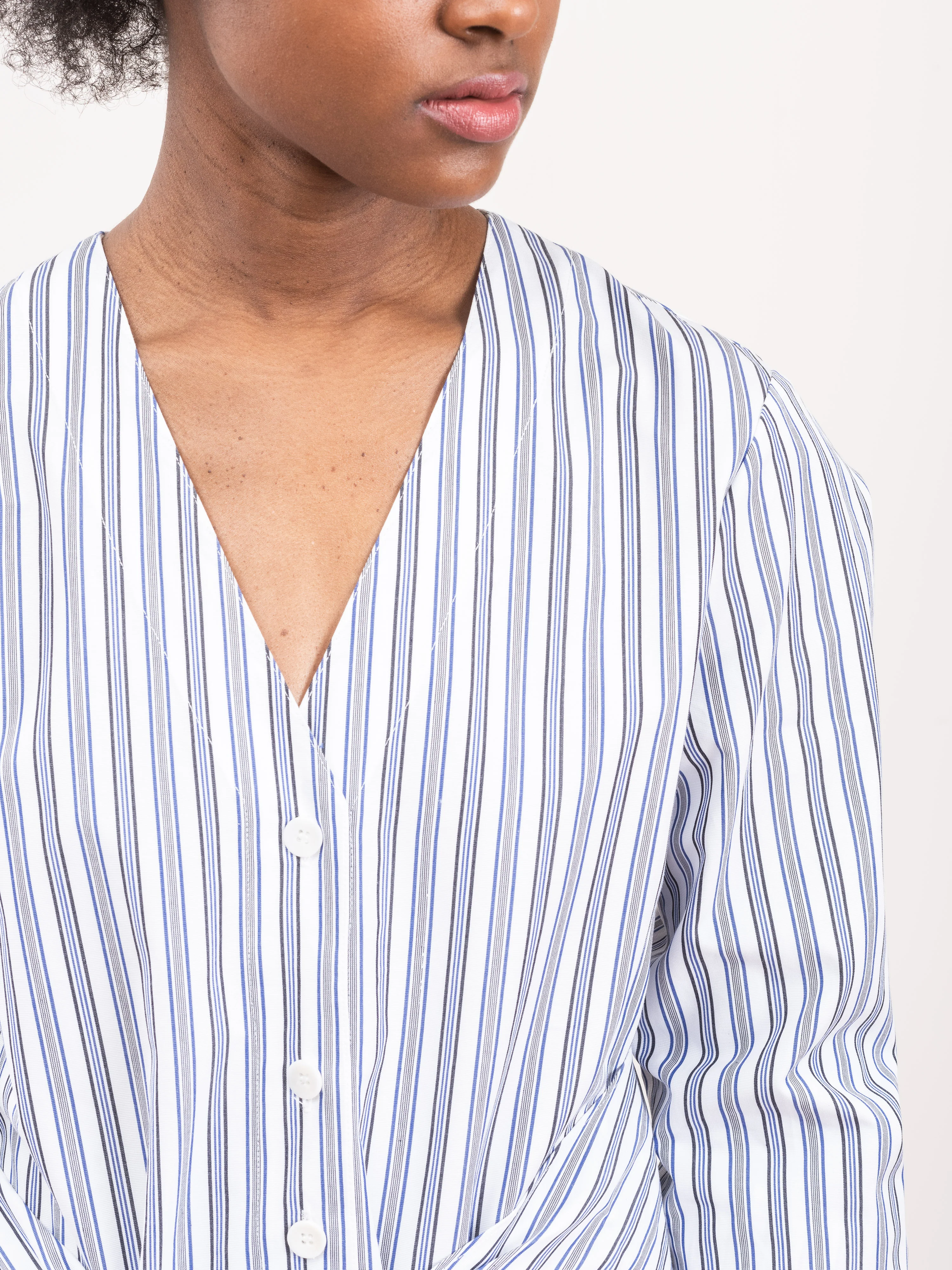 stripe vneck shirtdress - Image 6