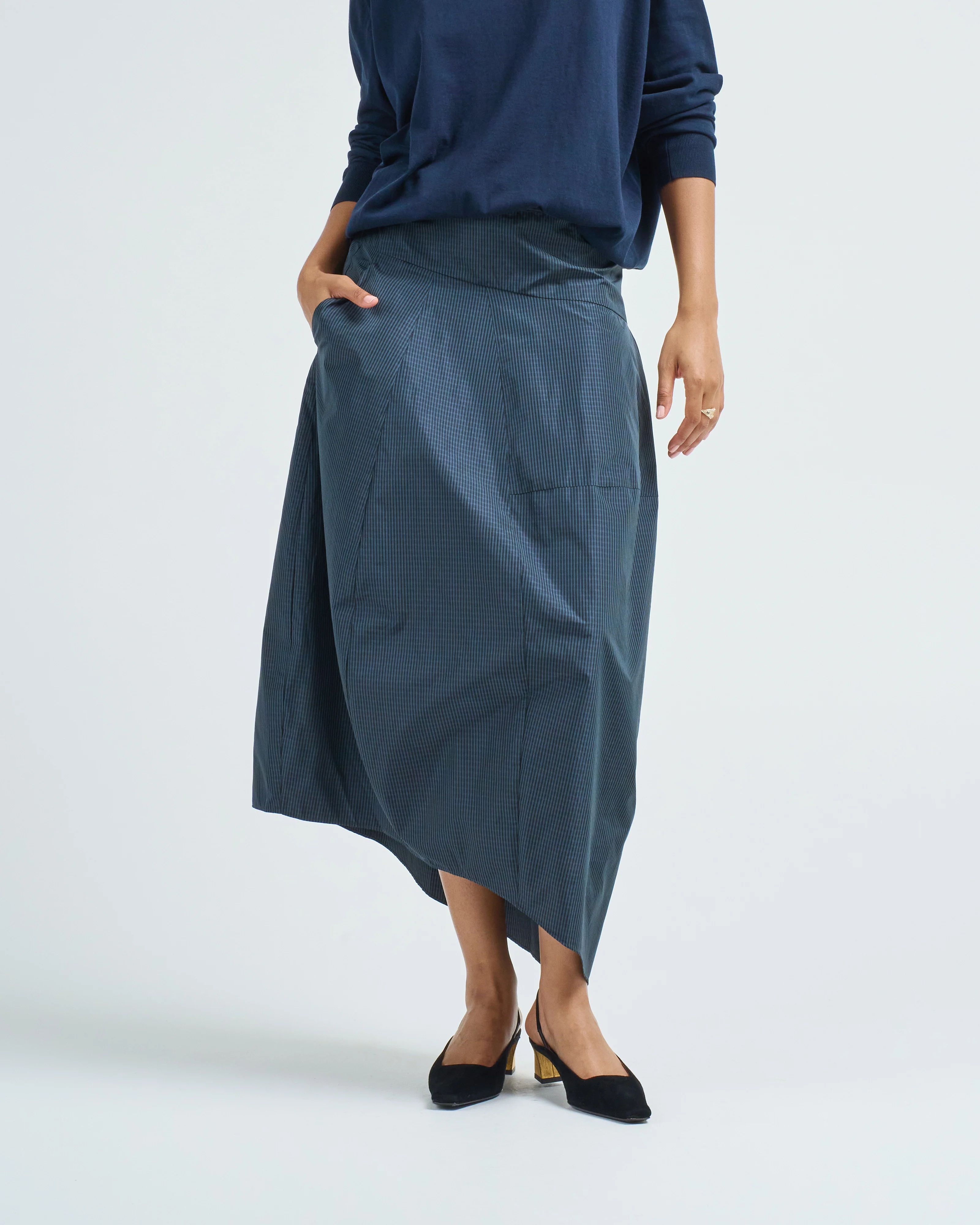 menswear nylon asymmetrical balloon skirt - Image 3