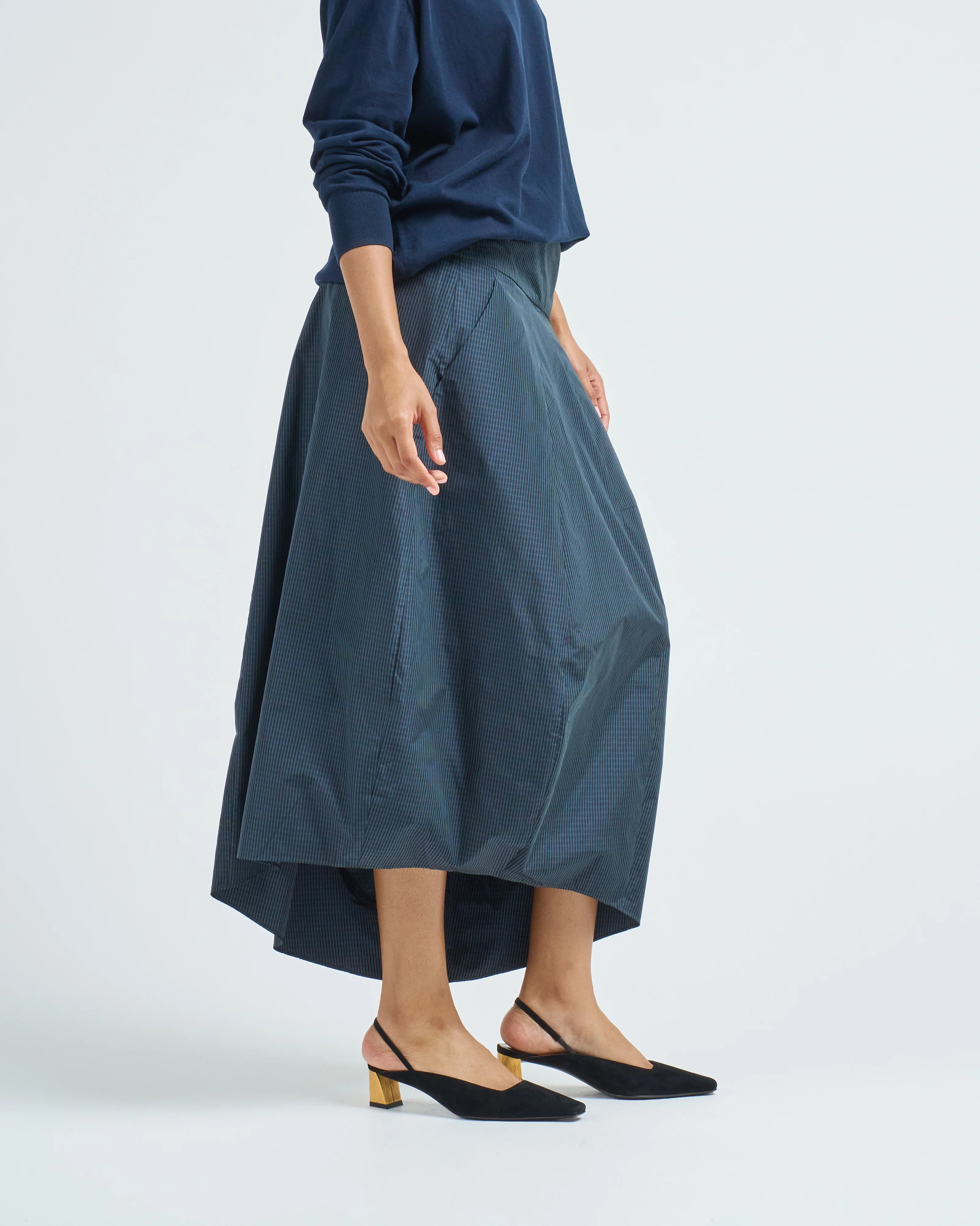 menswear nylon asymmetrical balloon skirt - Image 4