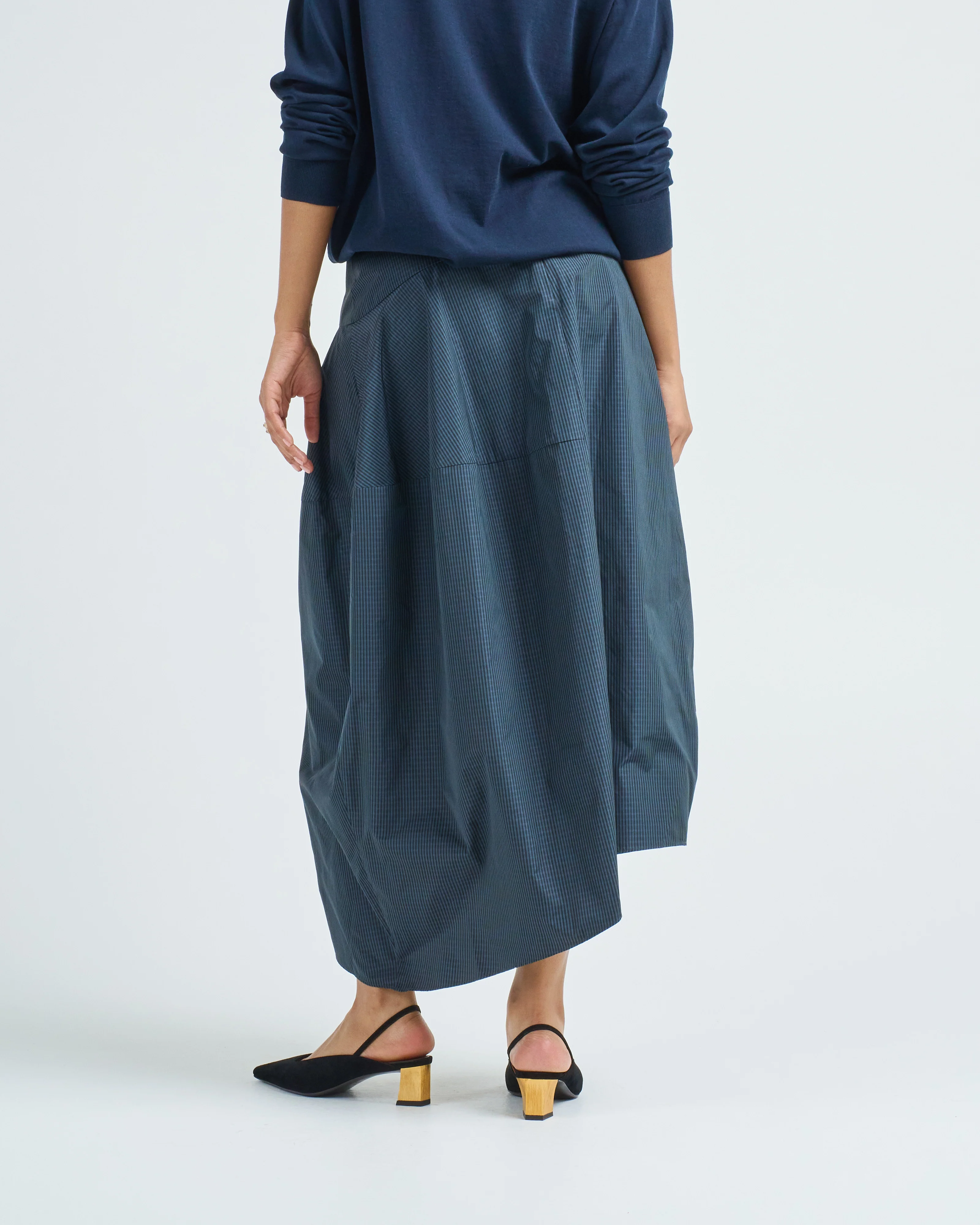 menswear nylon asymmetrical balloon skirt - Image 5