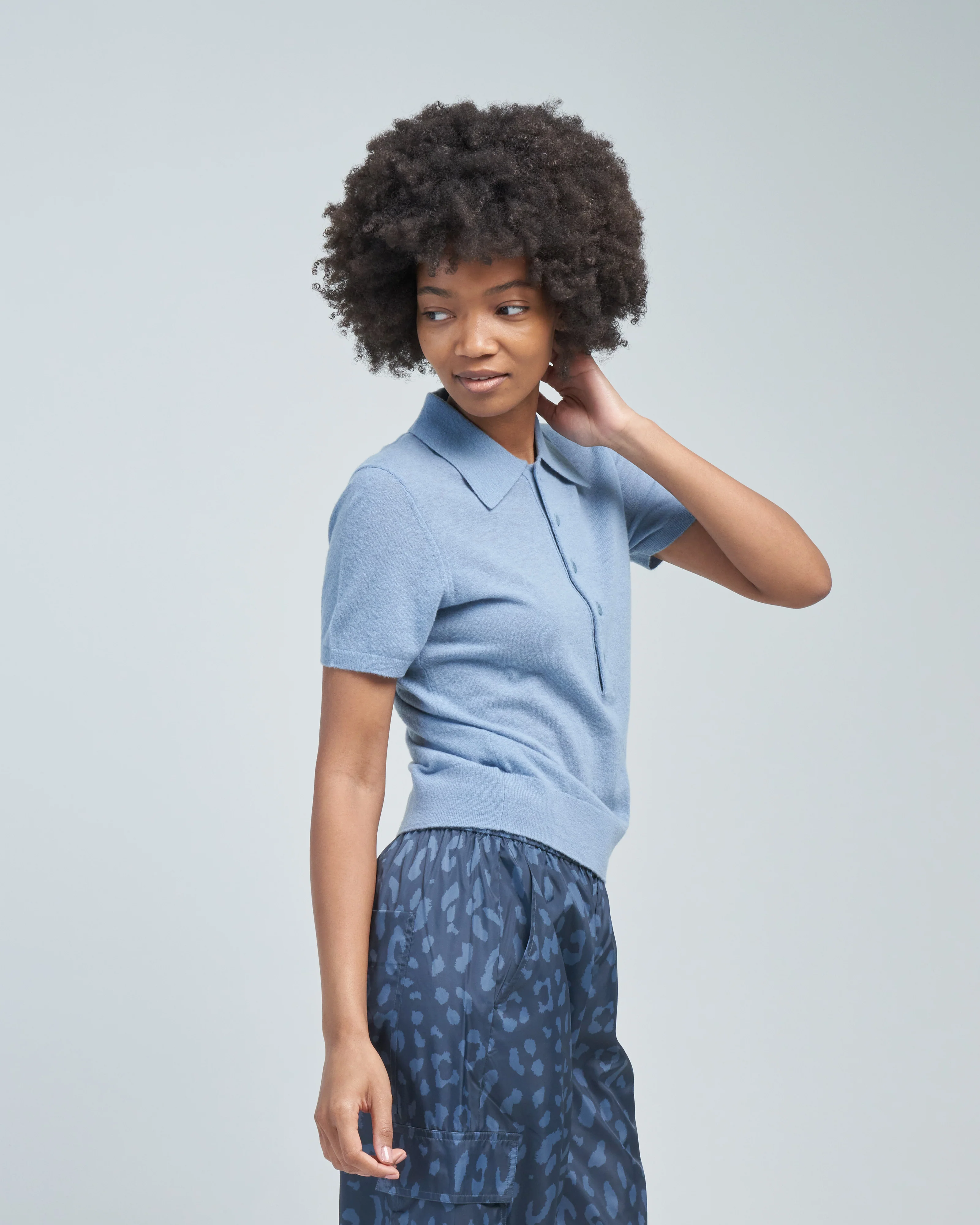 mercerized wool shrunken polo - Image 3