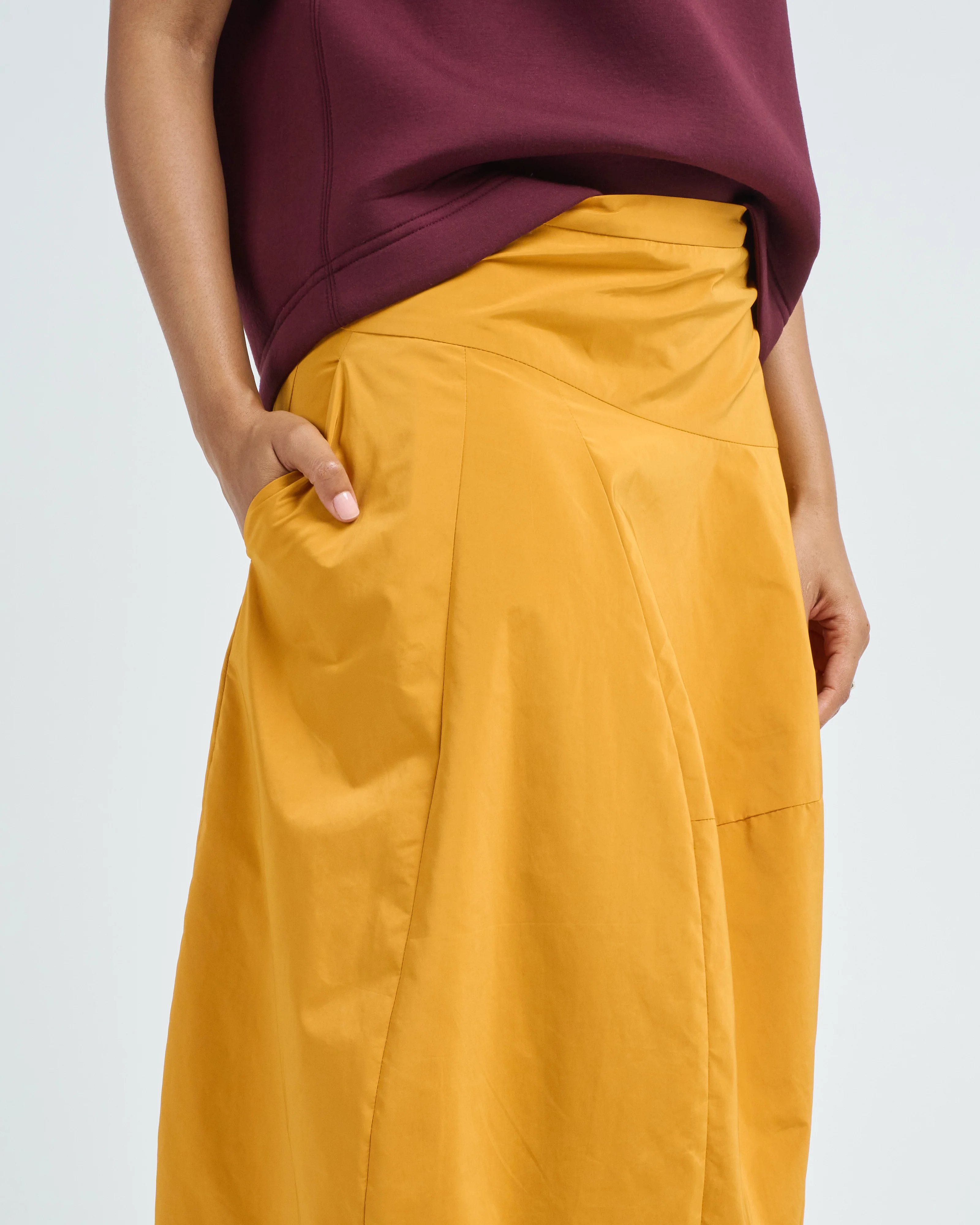 nylon asymmetrical balloon skirt - Image 5