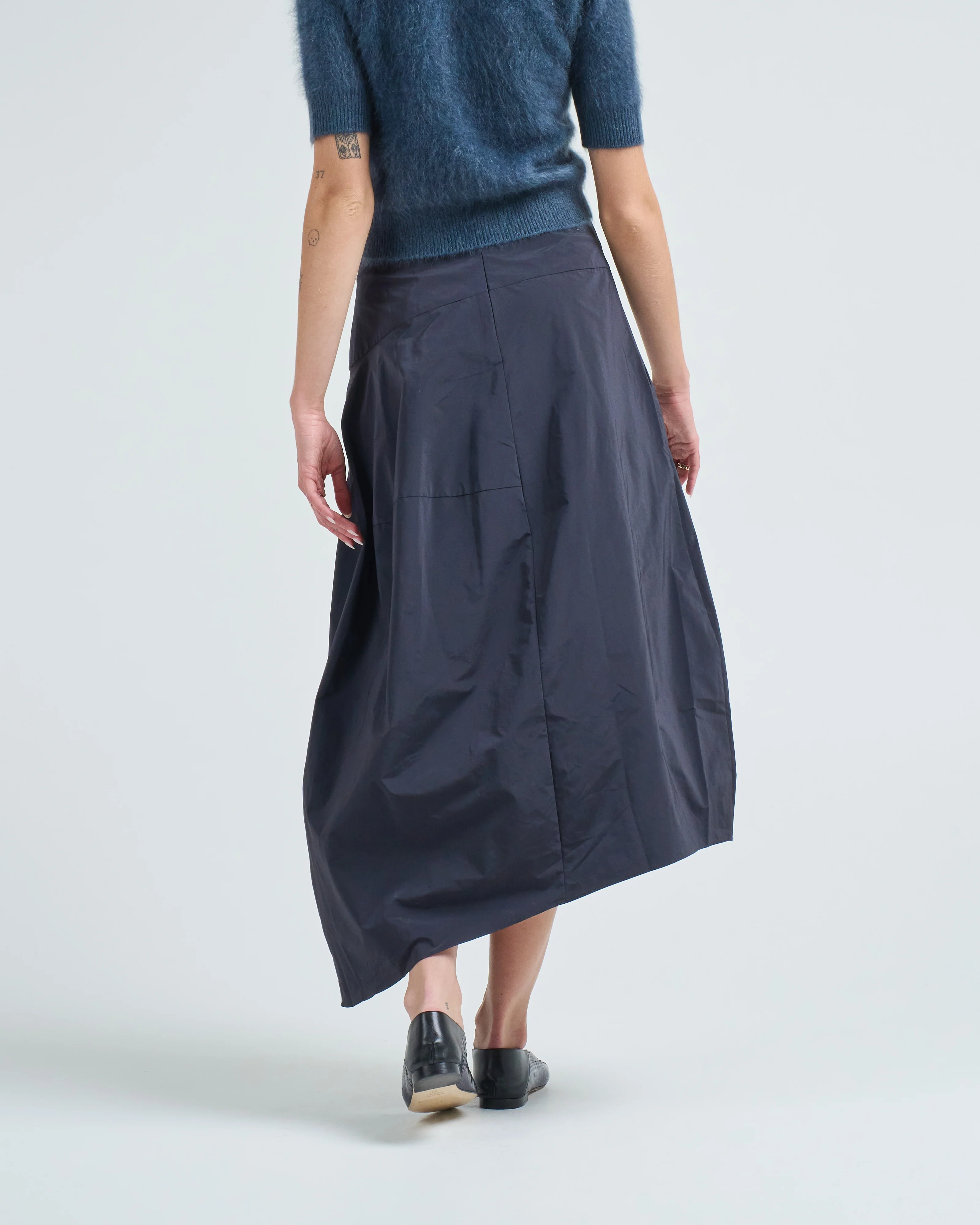 nylon asymmetrical balloon skirt - Image 4