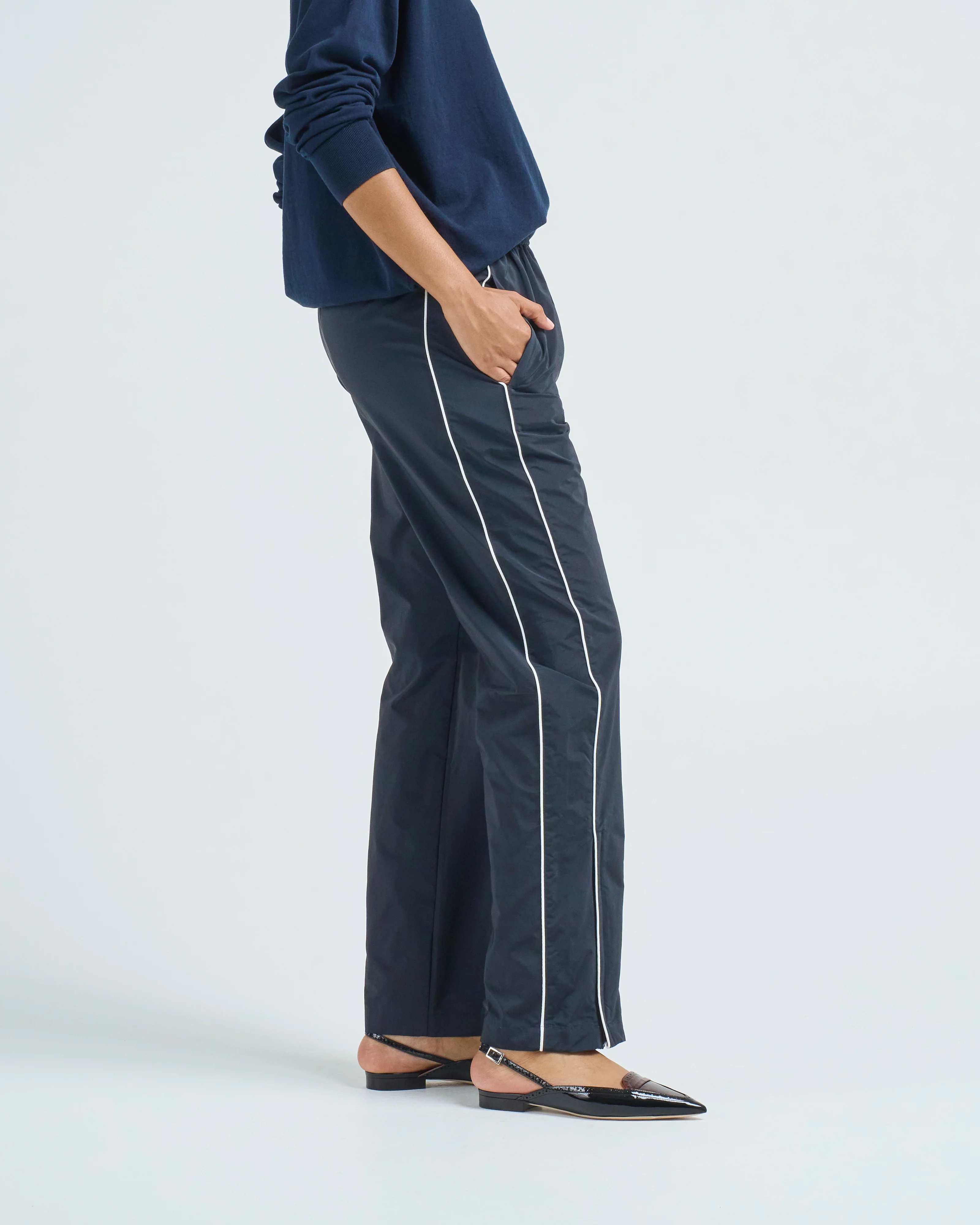 nylon piped jogger - Image 3