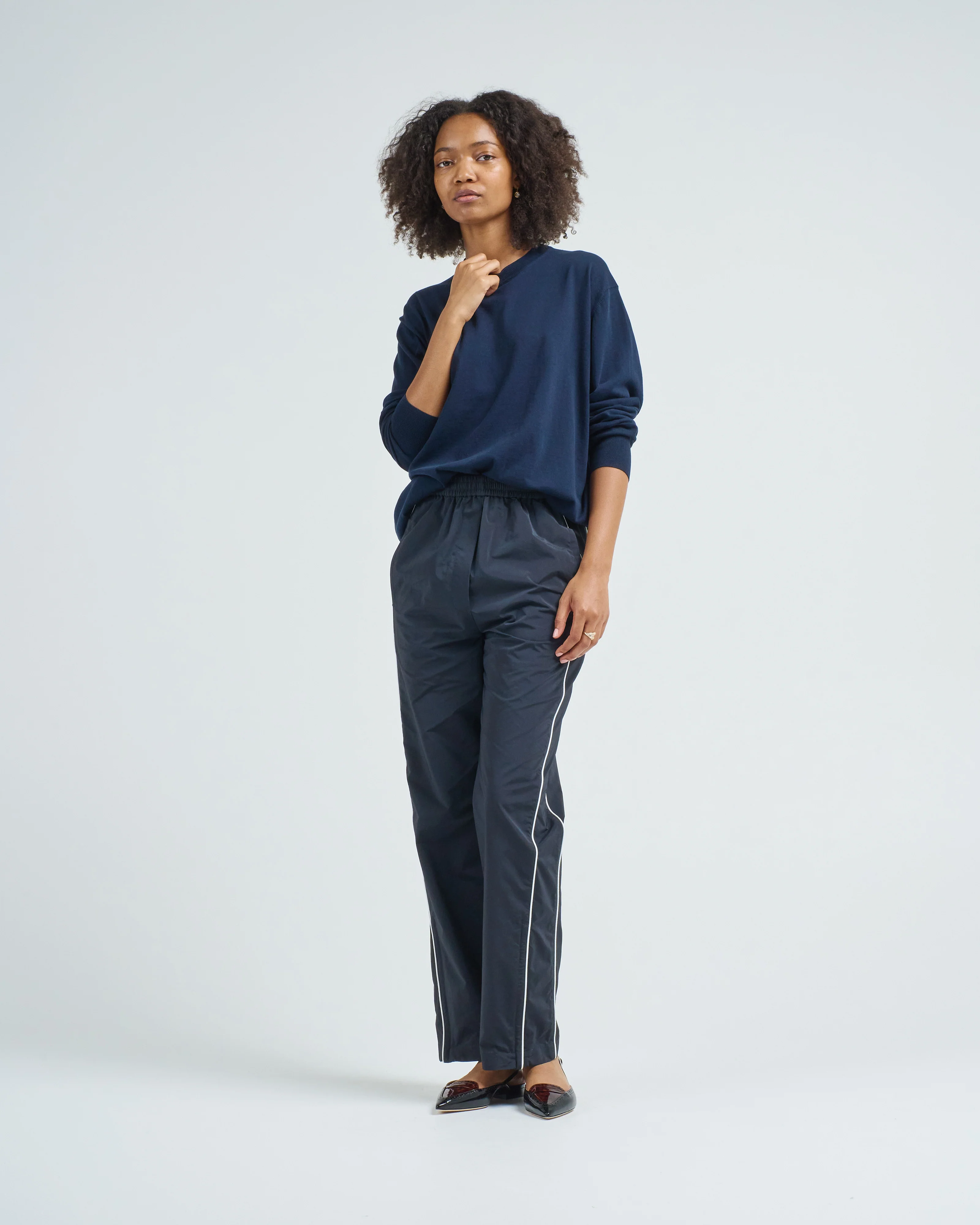 nylon piped jogger - Image 5
