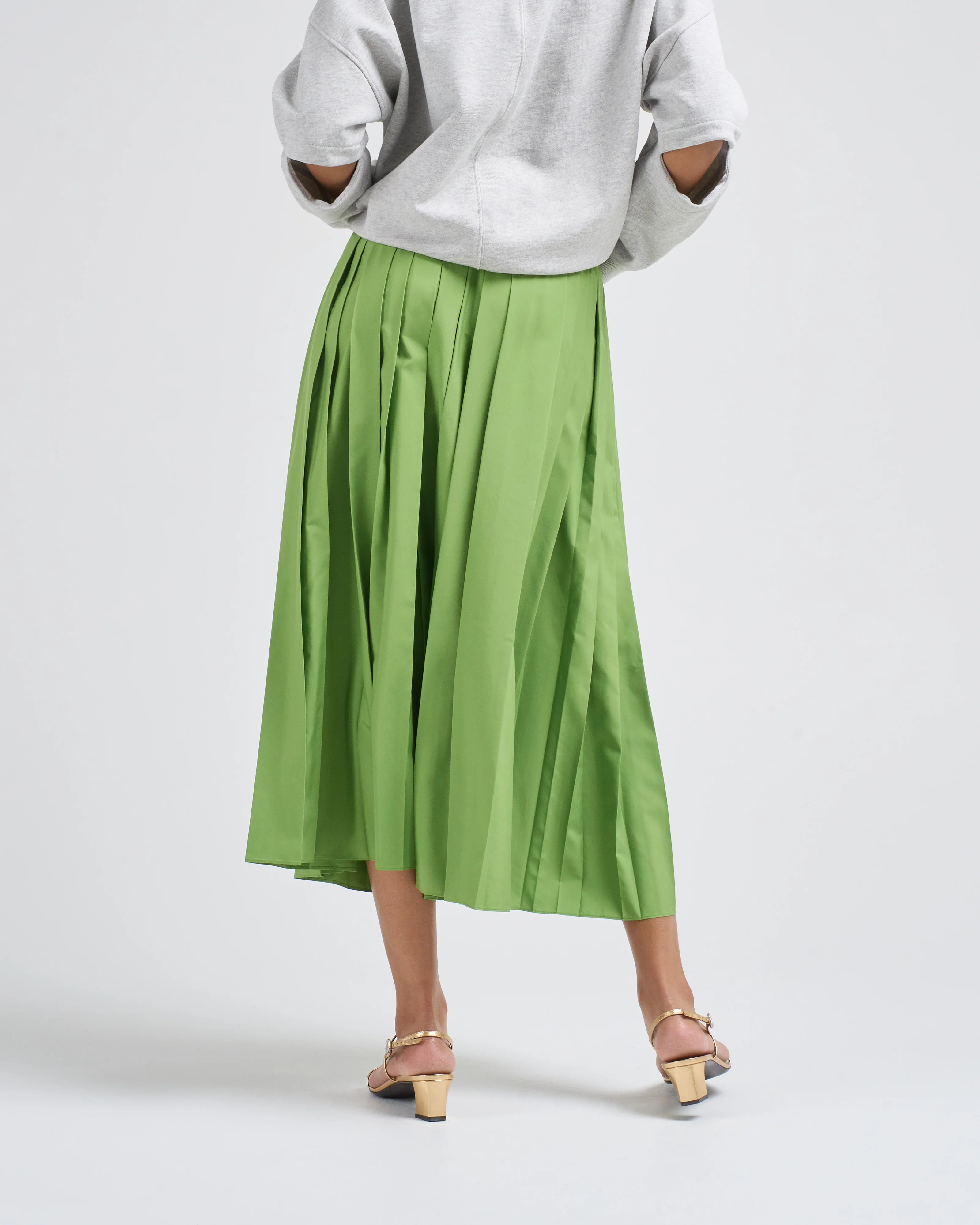 nylon pleated pull on skirt - Image 4