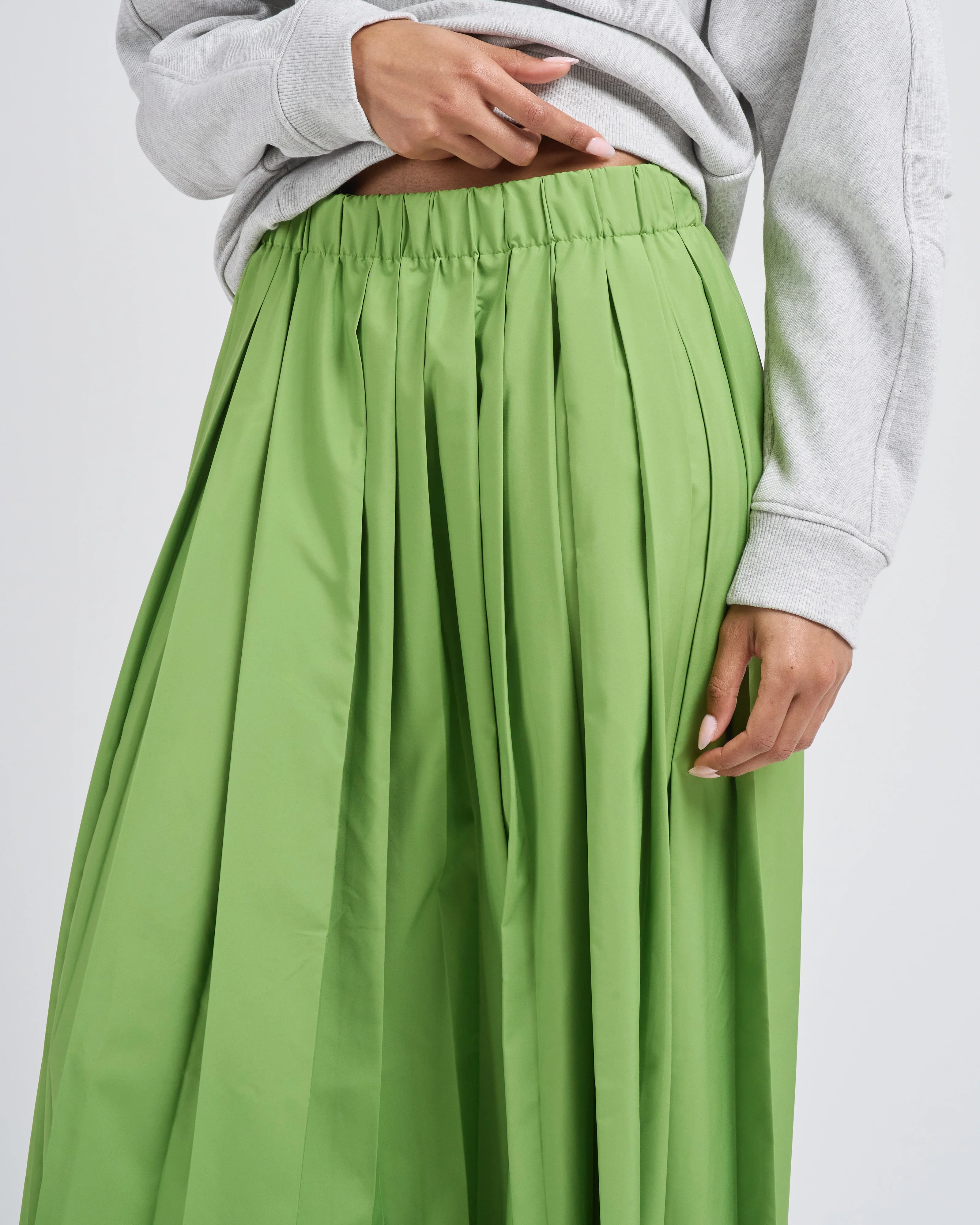 nylon pleated pull on skirt - Image 5