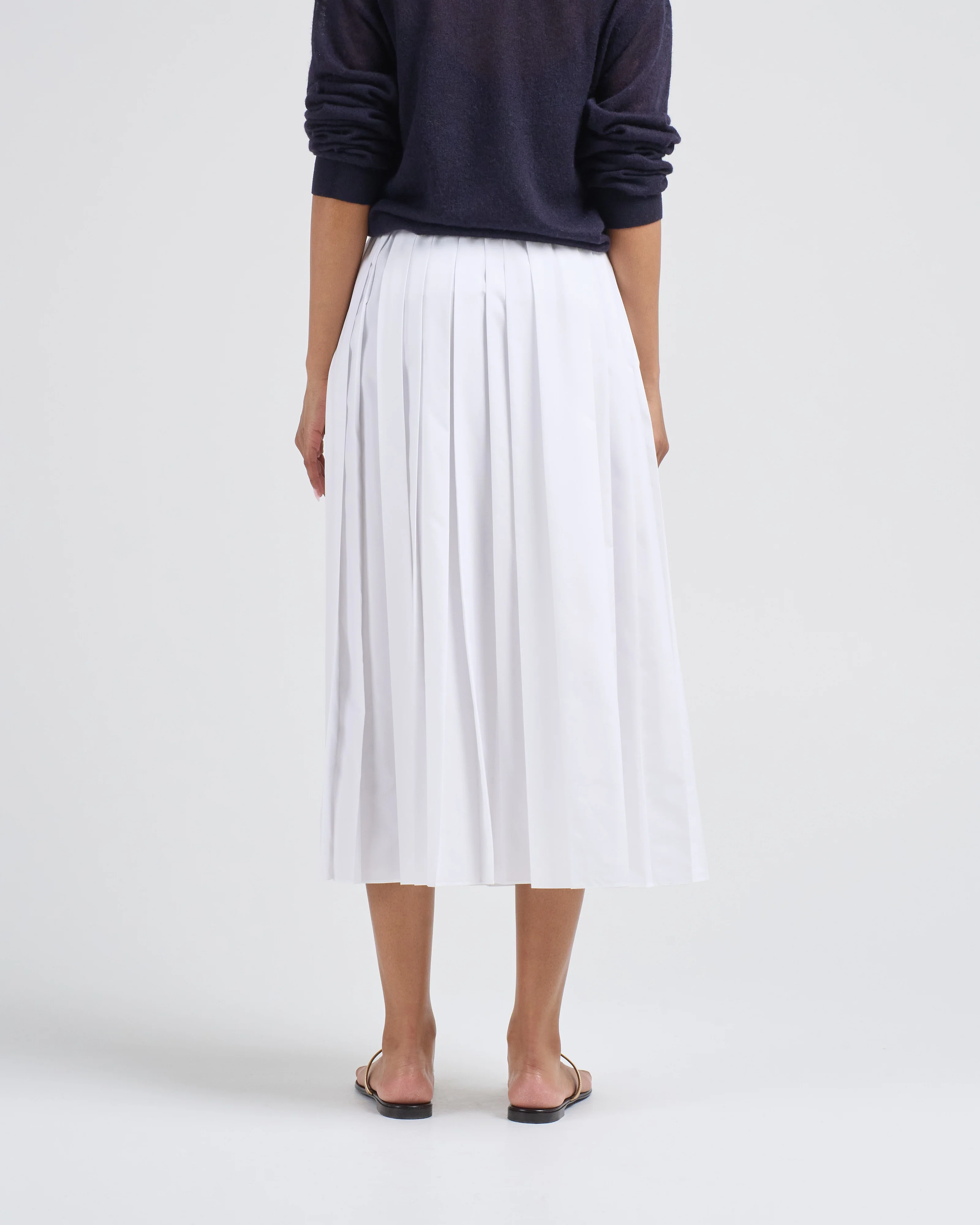 nylon pleated pull on skirt - Image 4