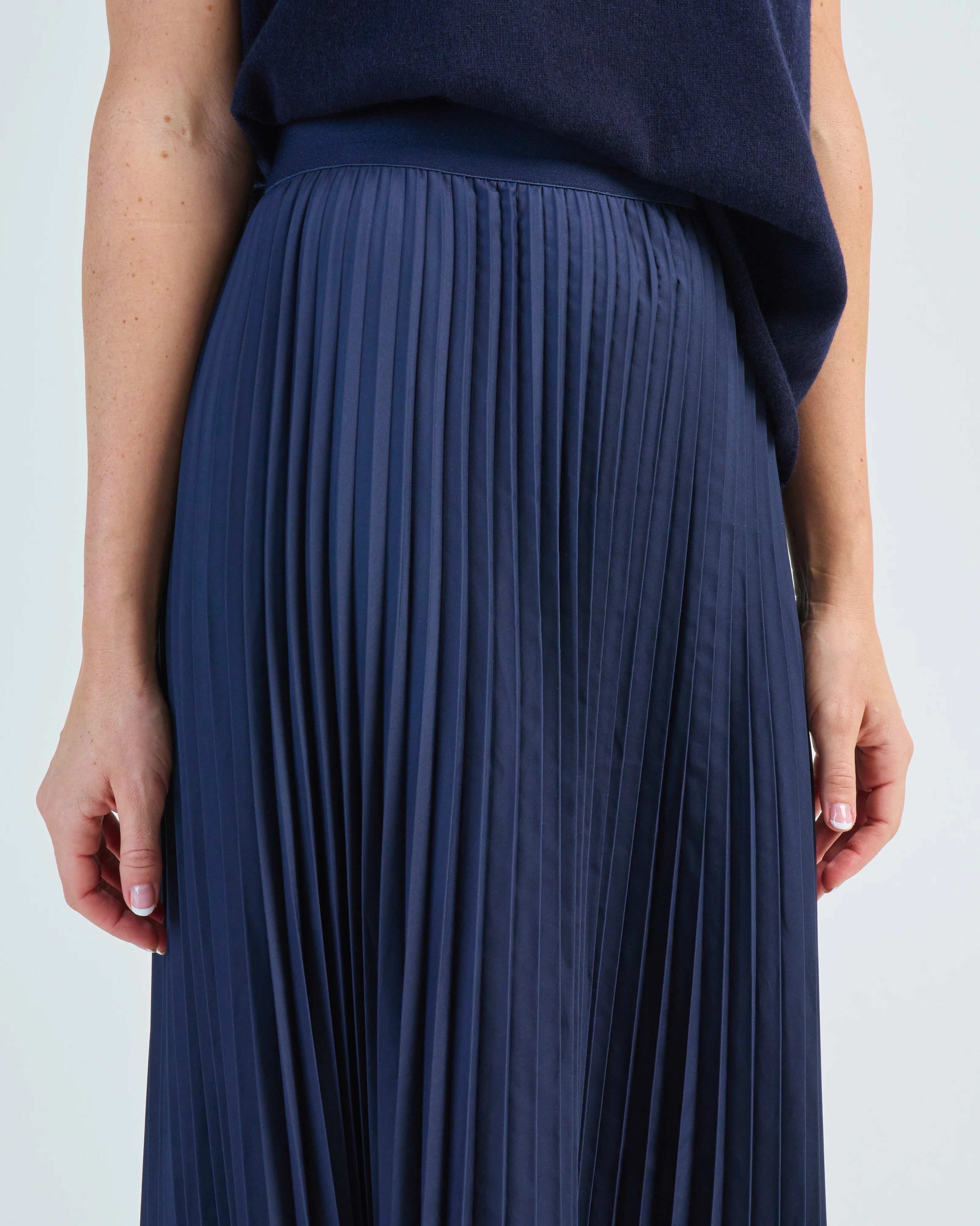 nylon pleating sunray pullon skirt - Image 5