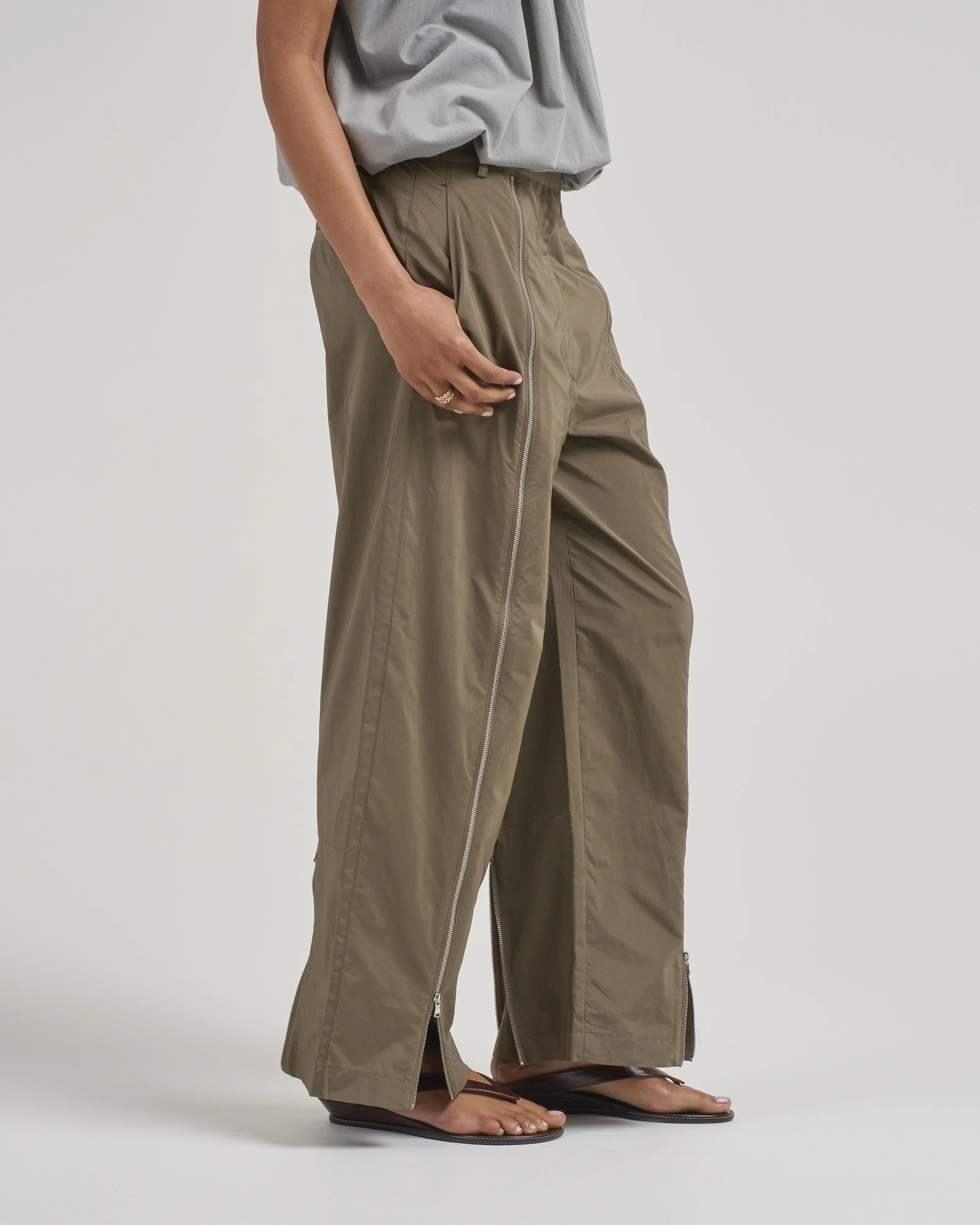 nylon zipper trouser - Image 4